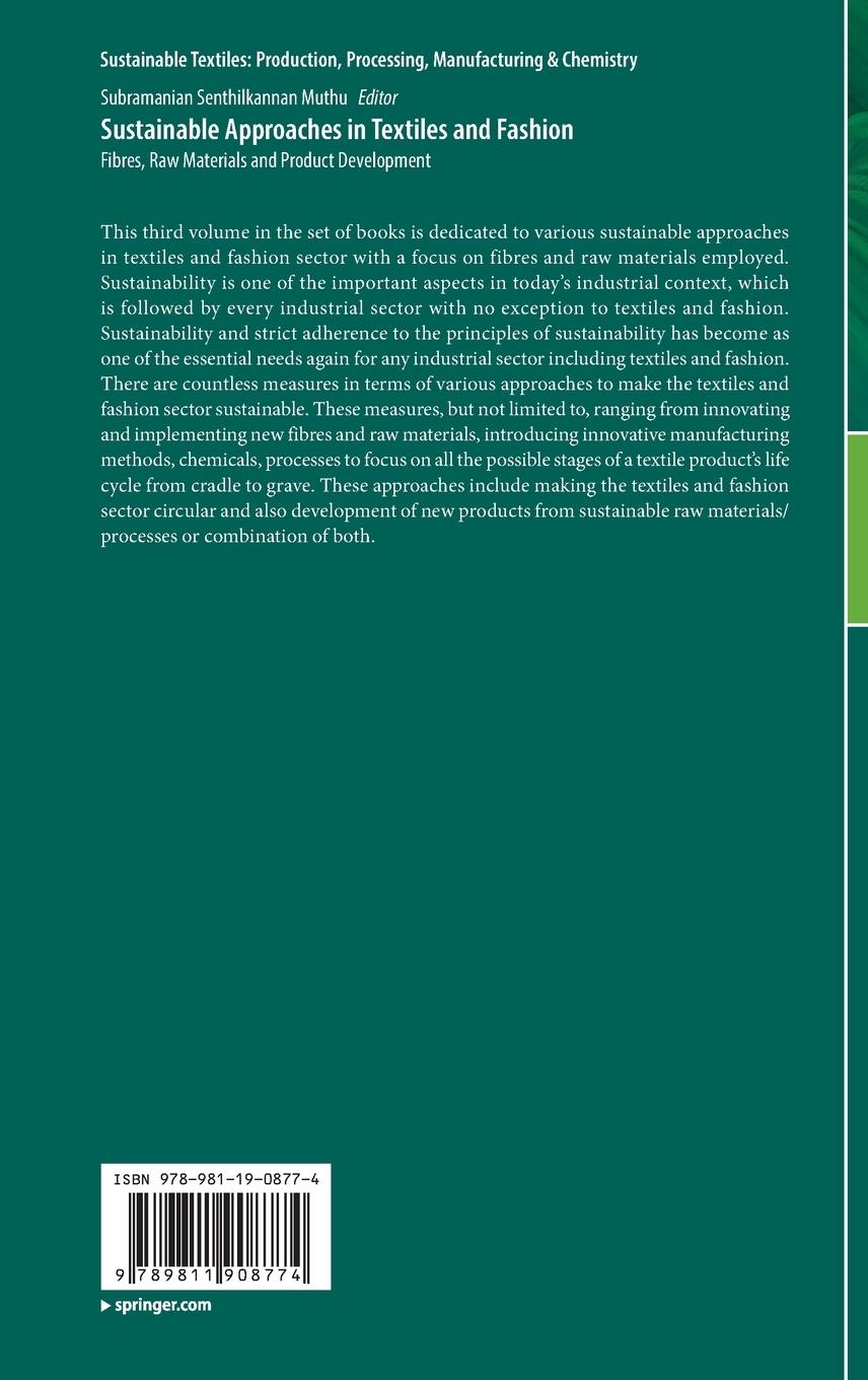 Rückseitencover Sustainable Approaches in Textiles and Fashion