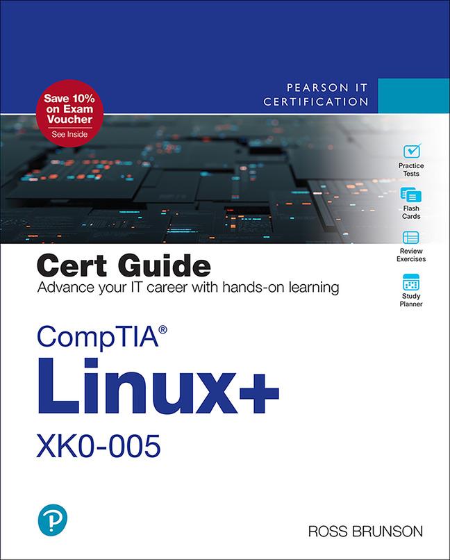 Vorderes Coverbild Comptia Linux+ Xk0-005 Cert Guide