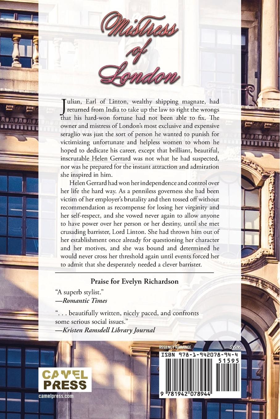 Rückseitencover Mistress of London