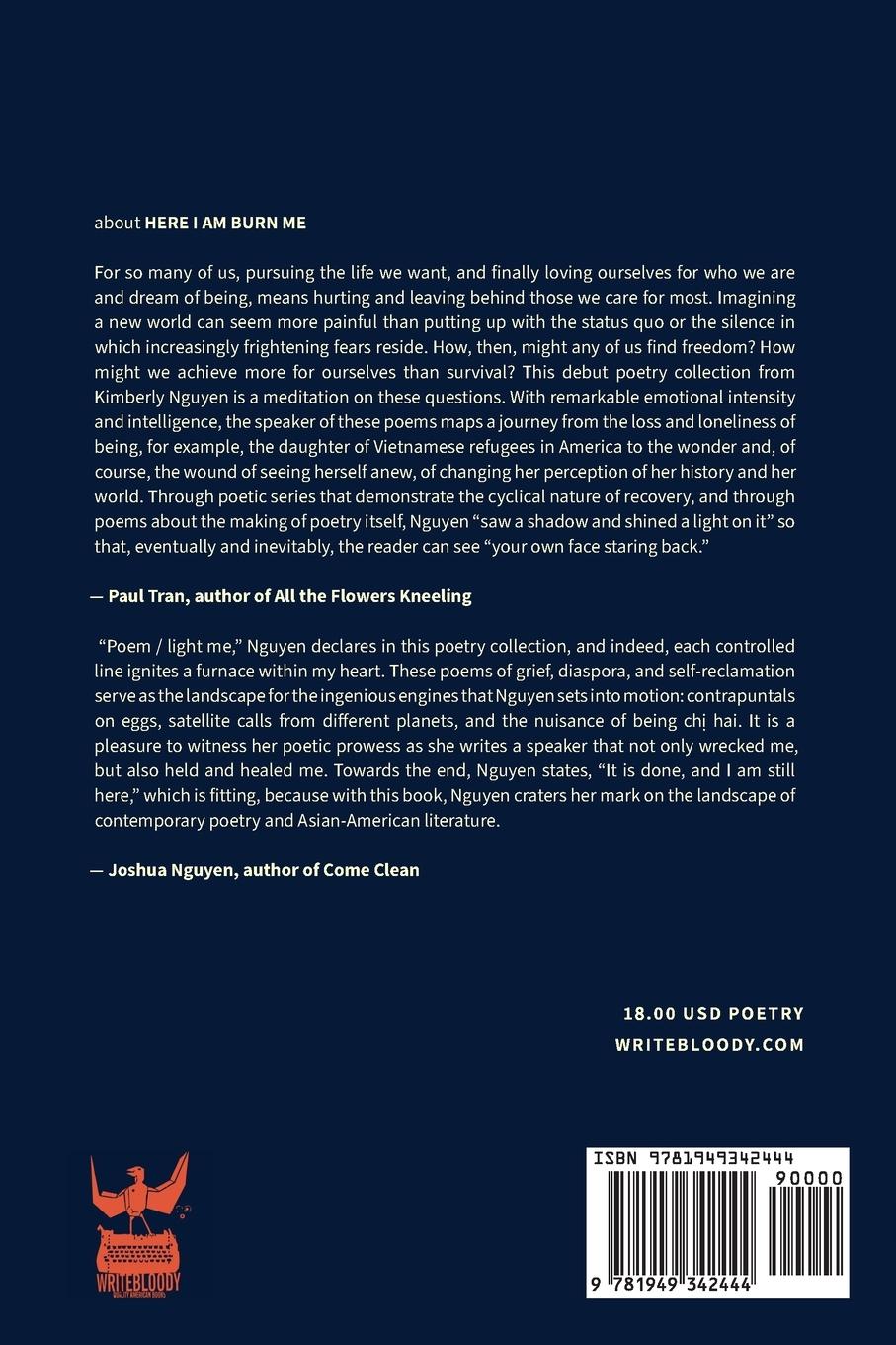 Rückseitencover Here I Am Burn Me