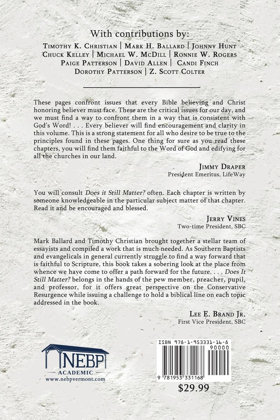 Rückseitencover Does it Still Matter?