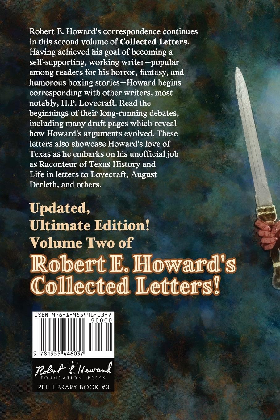 Rückseitencover The Collected Letters of Robert E. Howard, Volume 2