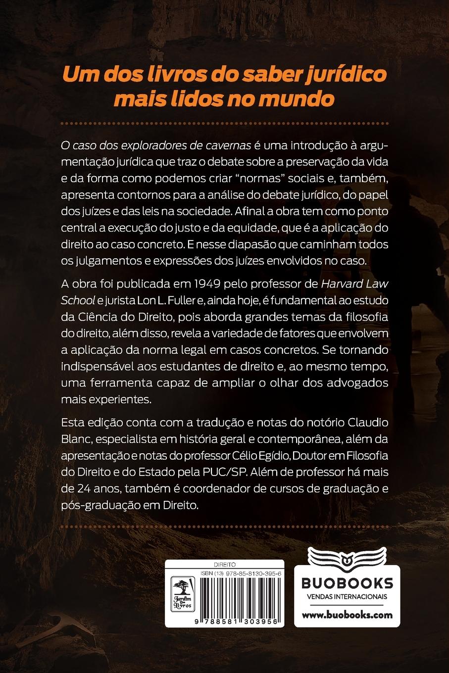 Rückseitencover O caso dos exploradores de caverna