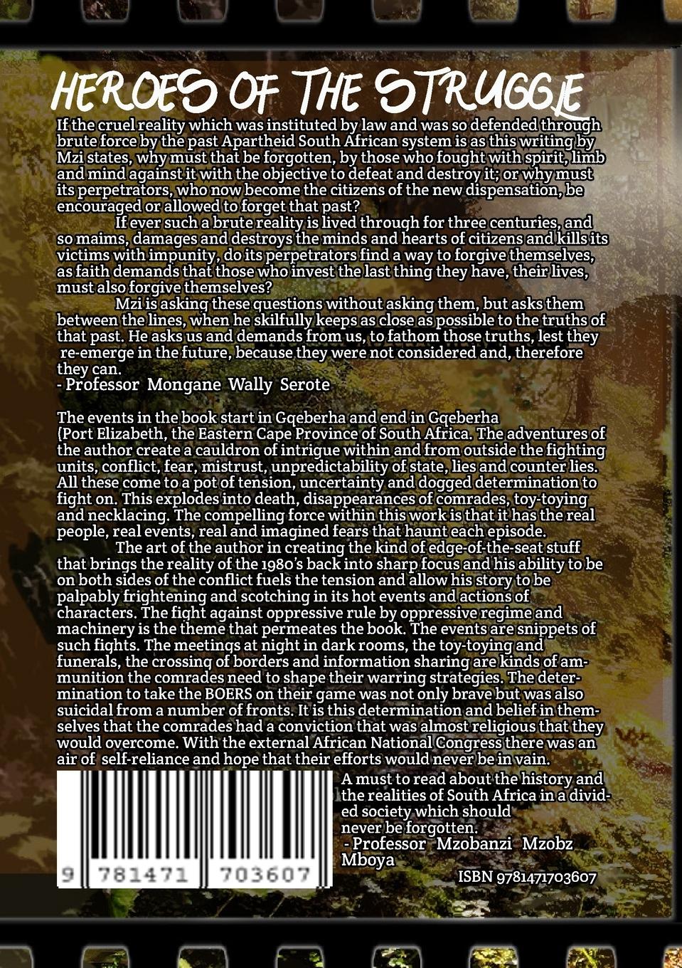 Rückseitencover Heroes Of The Struggle