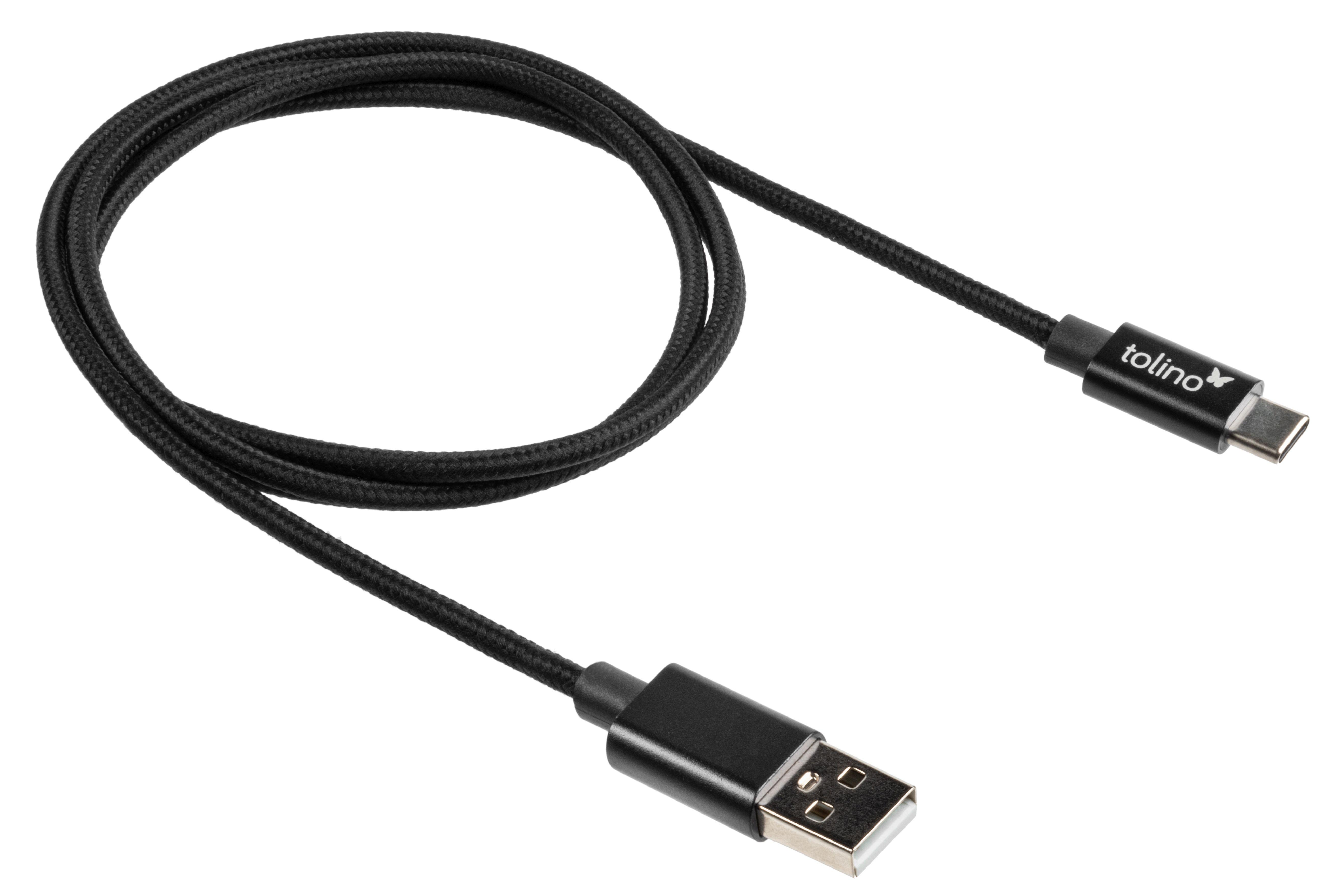 Vorderes Coverbild tolino USB-C Kabel Schwarz