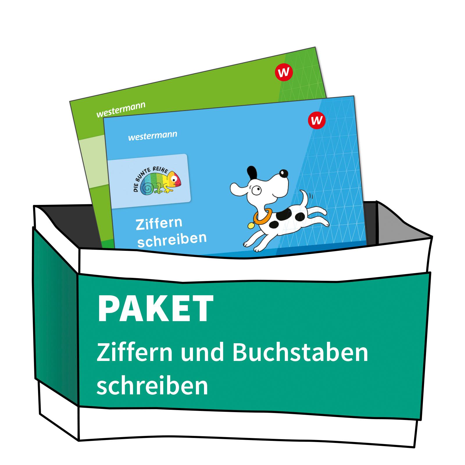 Vorderes Coverbild DIE BUNTE REIHE - Deutsch/Mathematik. Paket Buchstaben und Ziffern. 2 Hefte