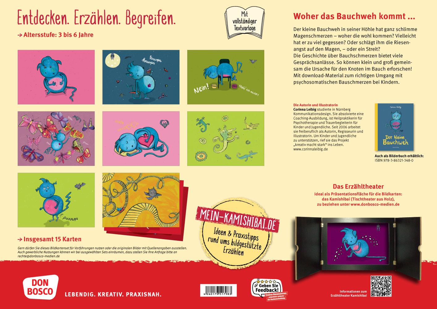 Beispielinhalt (Bild) Der kleine Bauchweh. Kamishibai Bildkartenset
