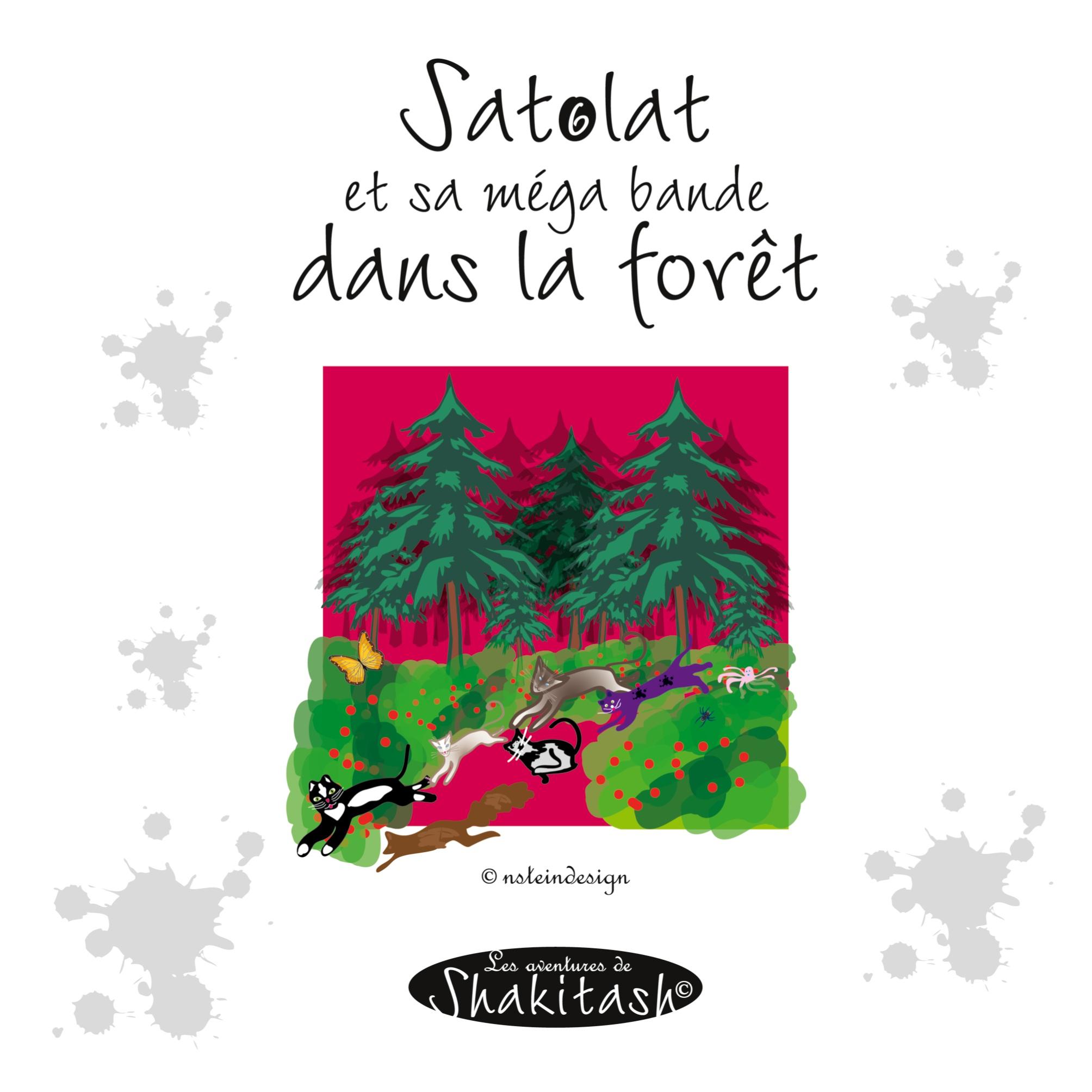 Vorderes Coverbild Satolat et sa méga bande dans la forêt