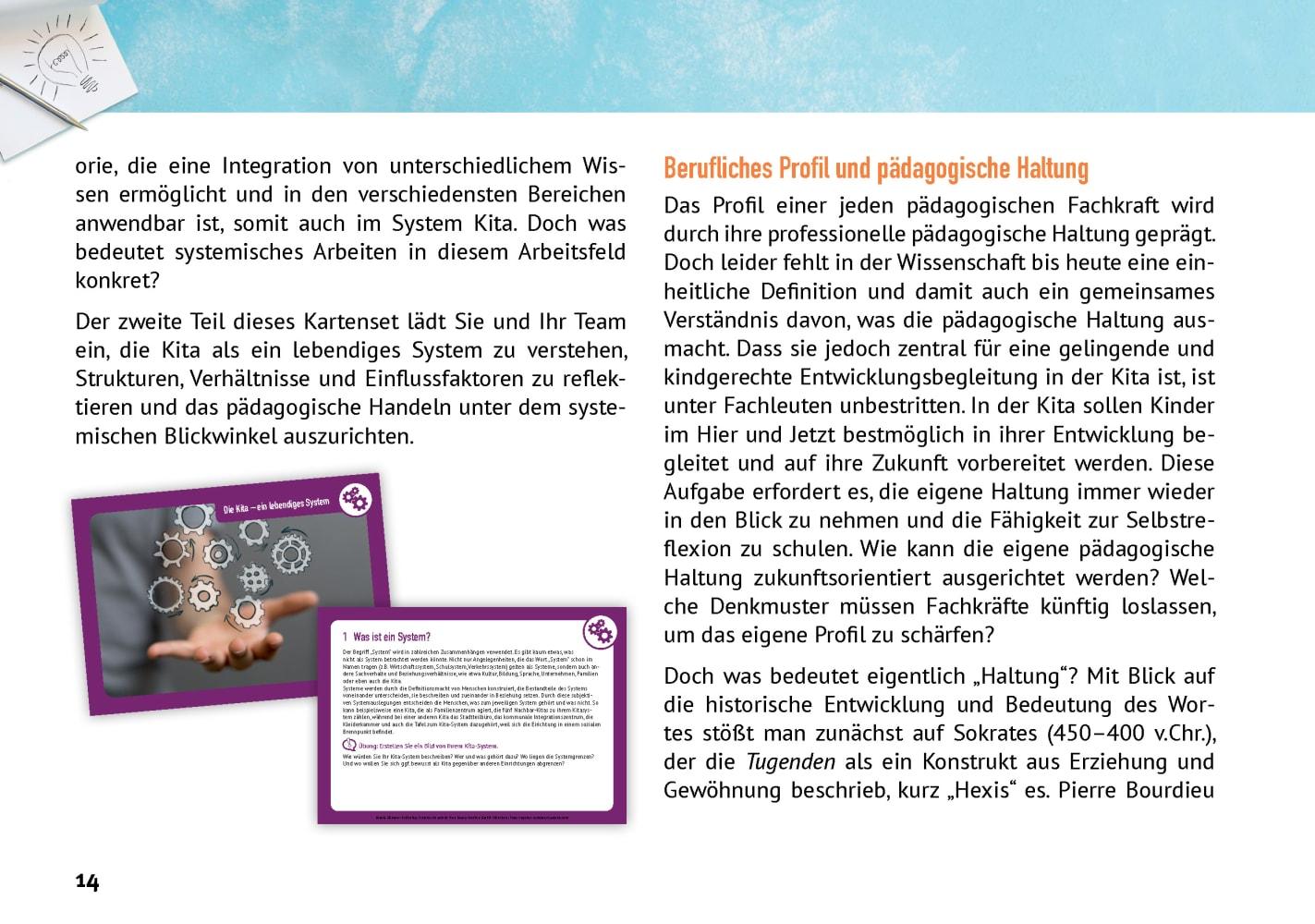 Beispielinhalt (Bild) Erzieher:in sein