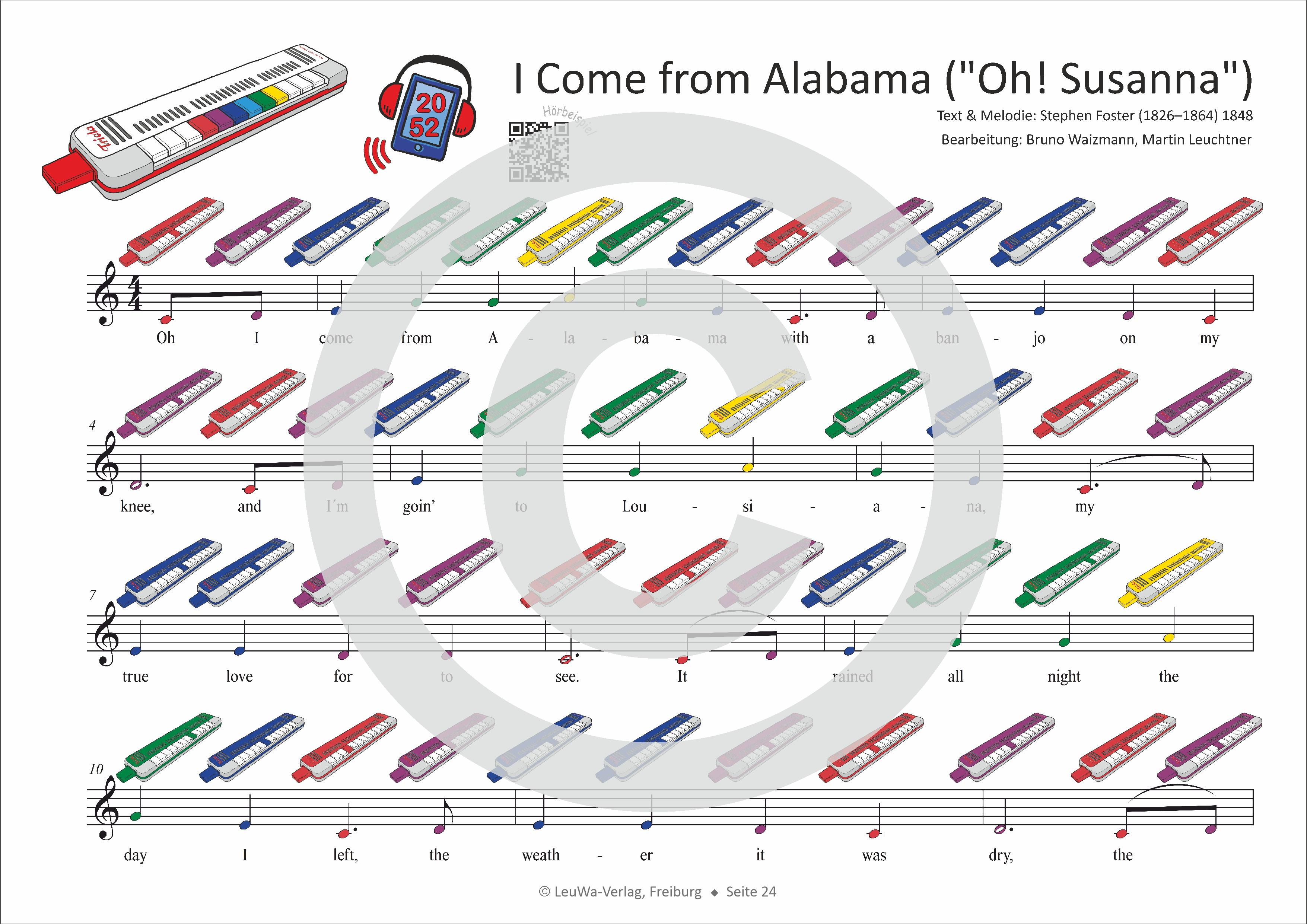 Beispielinhalt (Bild) Einfacher!-Geht-Nicht: 32 Kinderlieder, Weihnachtslieder, Hits & Evergreens mit bunten Noten für die Triola (+Play-Along-Streaming)