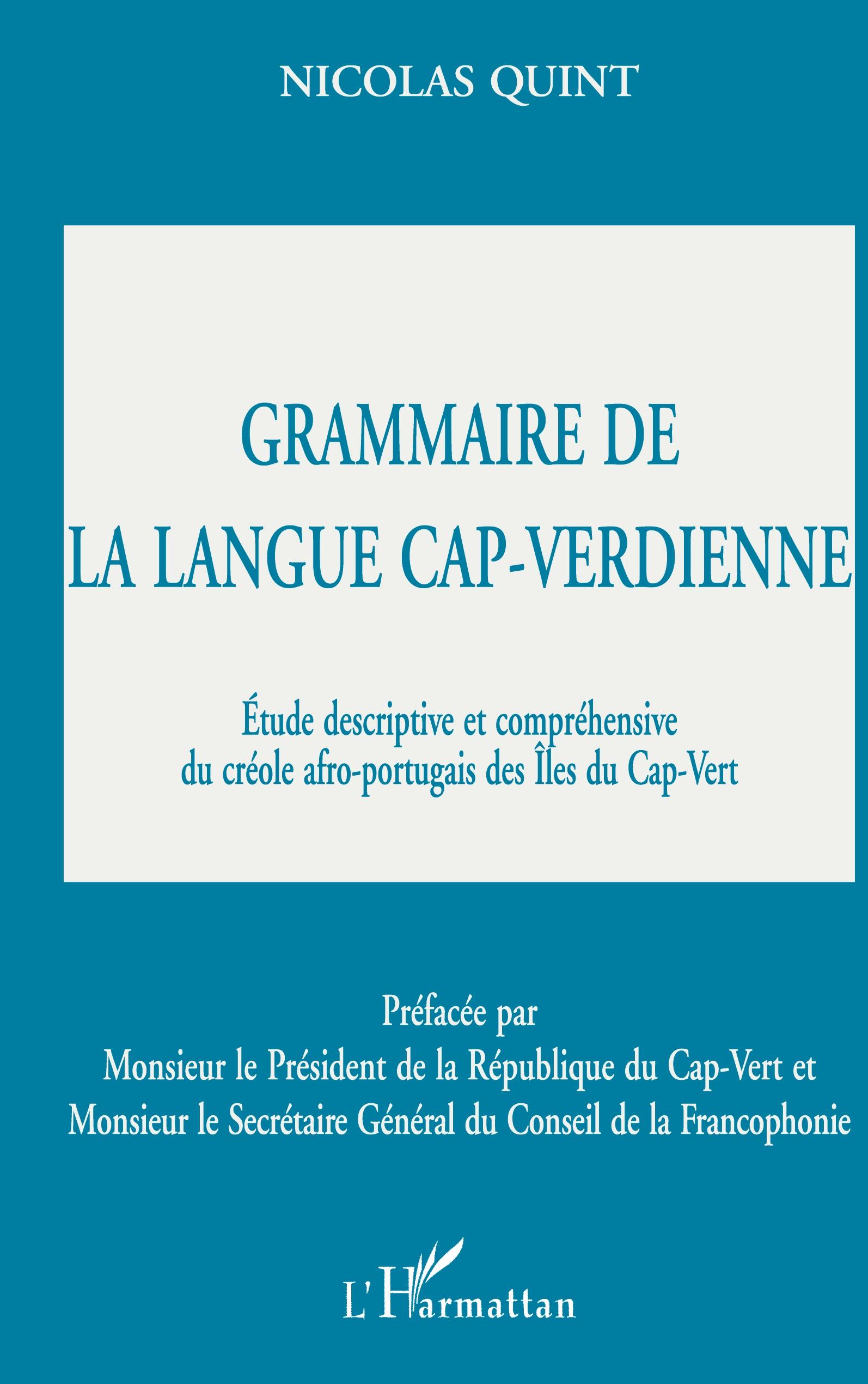 Vorderes Coverbild GRAMMAIRE DE LA LANGUE CAP-VERDIENNE