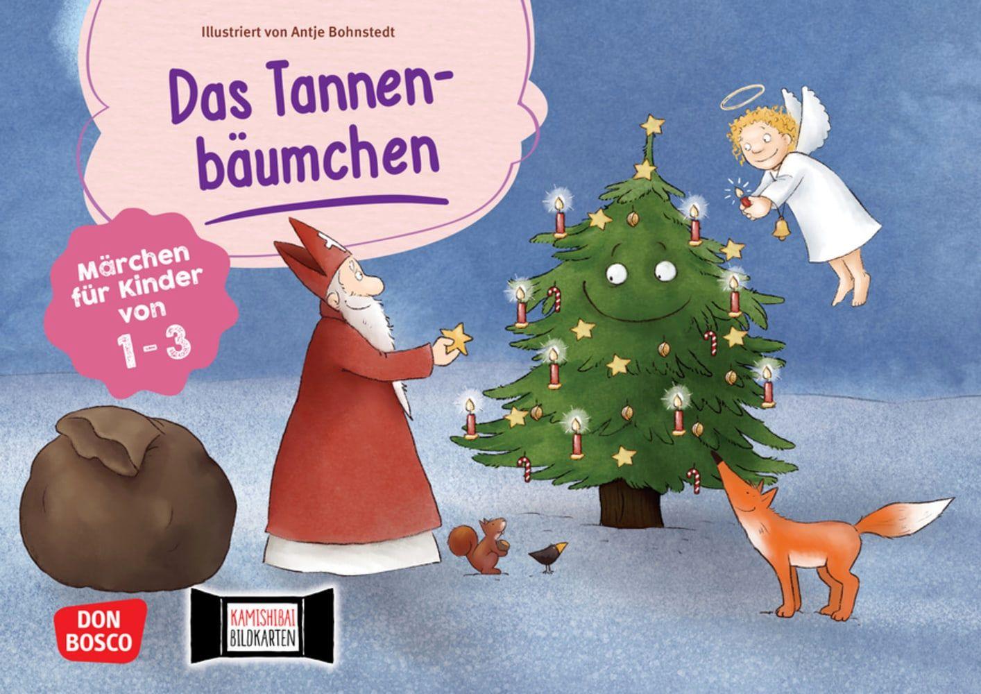 Vorderes Coverbild Das Tannenbäumchen. Kamishibai Bildkartenset