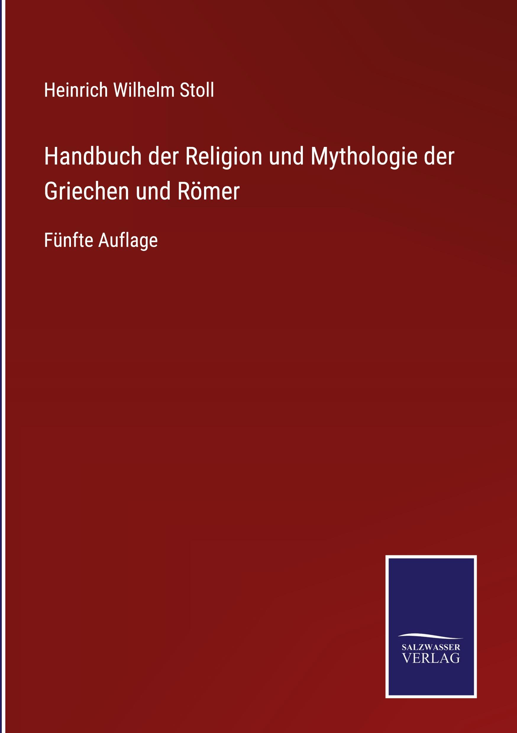 Vorderes Coverbild Handbuch der Religion und Mythologie der Griechen und Römer
