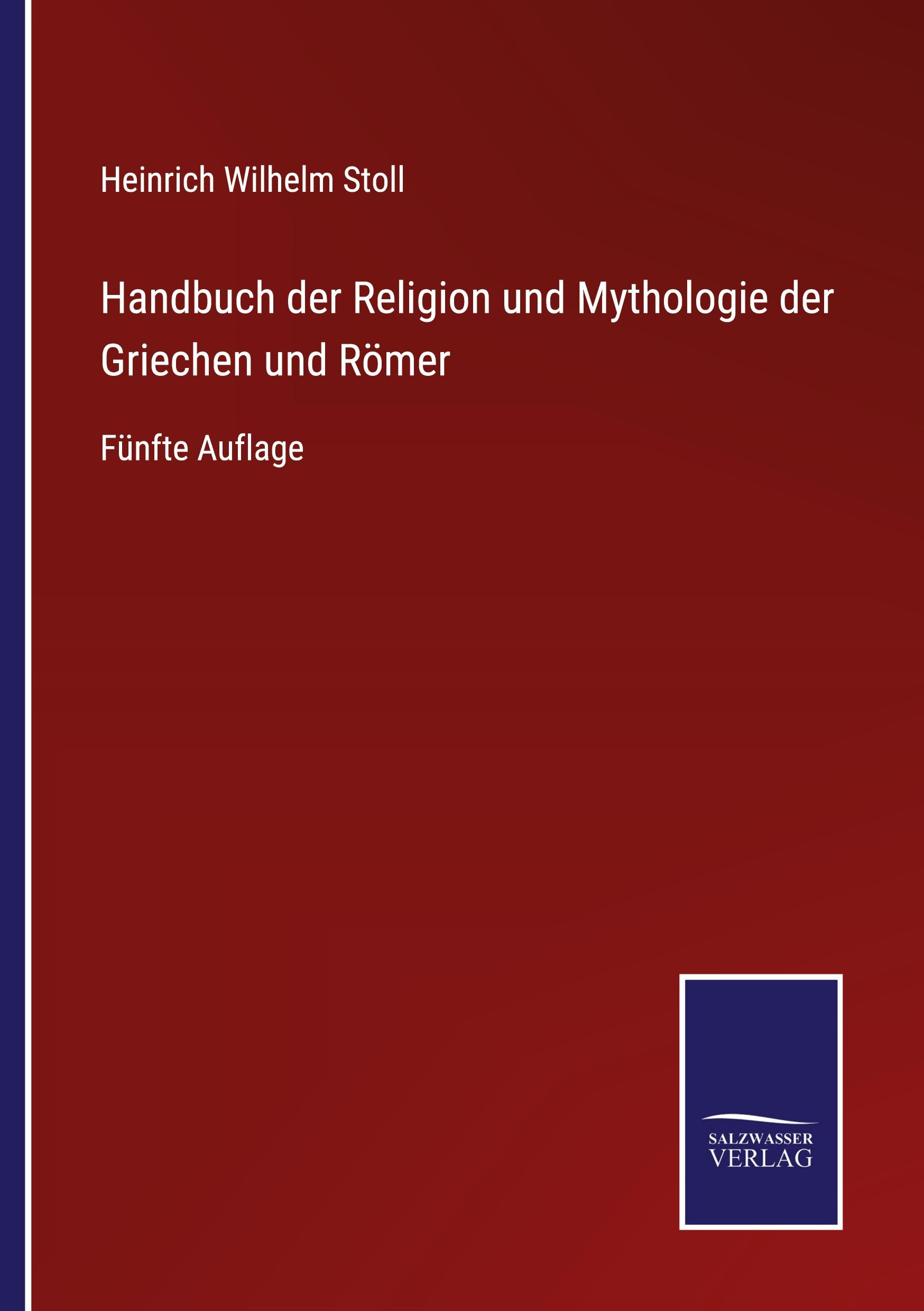 Vorderes Coverbild Handbuch der Religion und Mythologie der Griechen und Römer