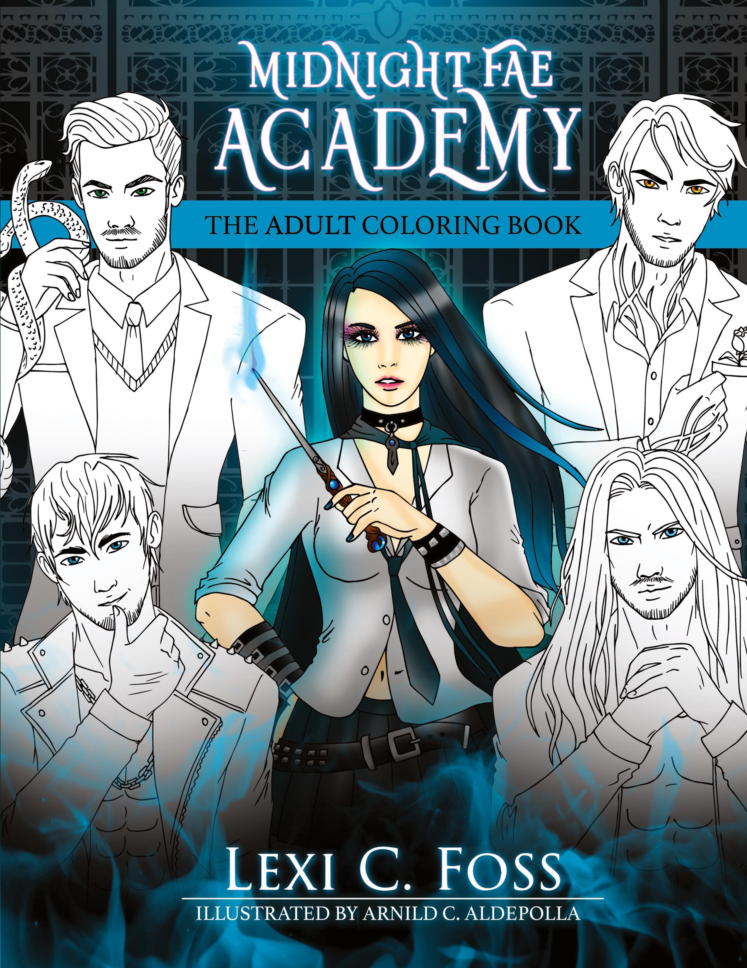 Vorderes Coverbild Midnight Fae Academy Coloring Book