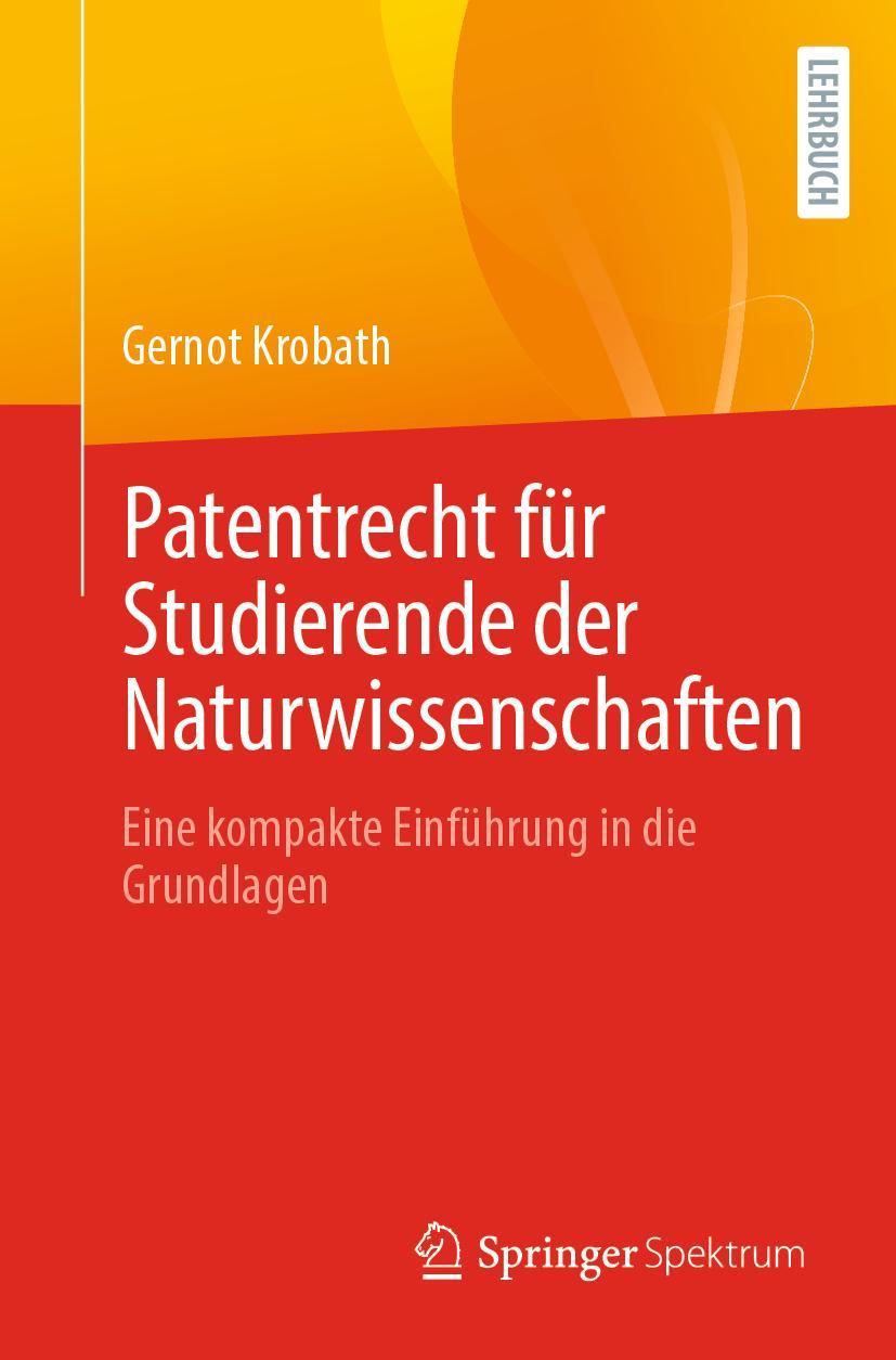 Vorderes Coverbild Patentrecht für Studierende der Naturwissenschaften