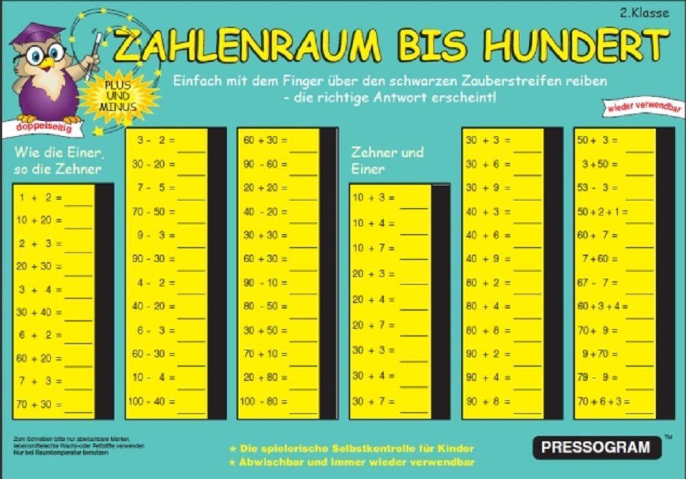 Vorderes Coverbild PRESSOGRAM Zaubertafel - Zahlenraum bis 100