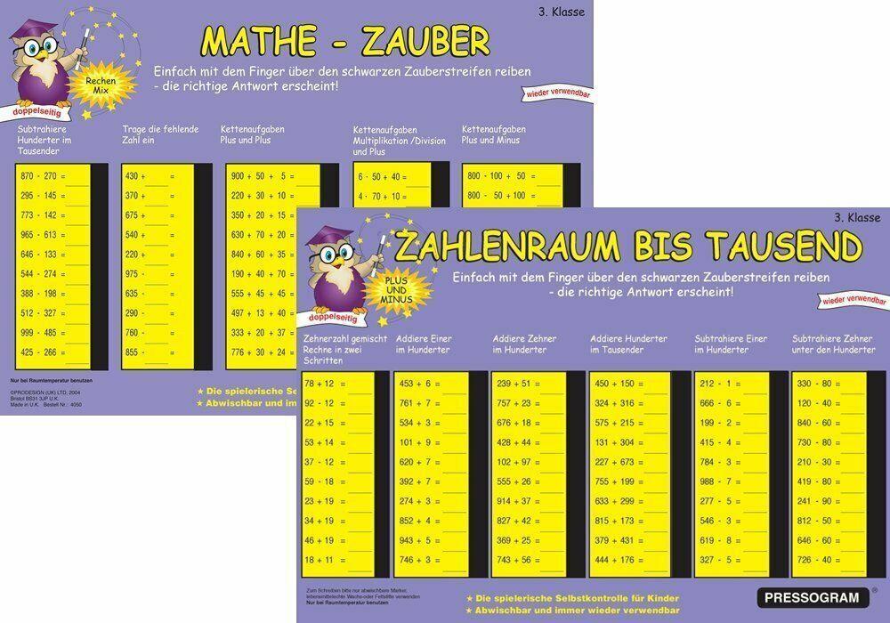 Vorderes Coverbild PRESSOGRAM Zaubertafel - Zahlenraum bis Tausend