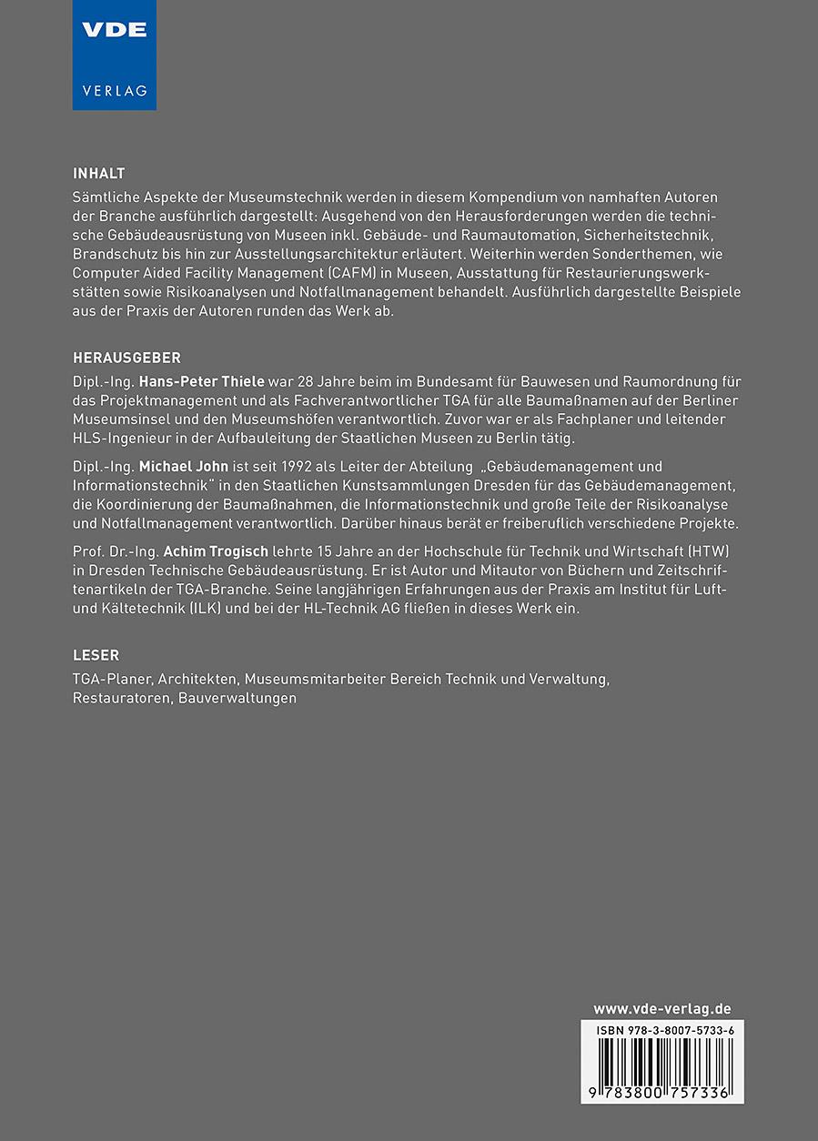 Rückseitencover Kompendium Technik in Museen