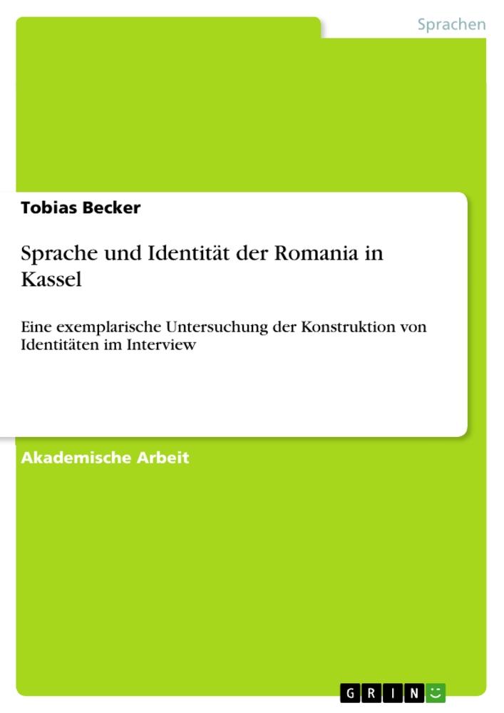 Vorderes Coverbild Sprache und Identität der Romania in Kassel