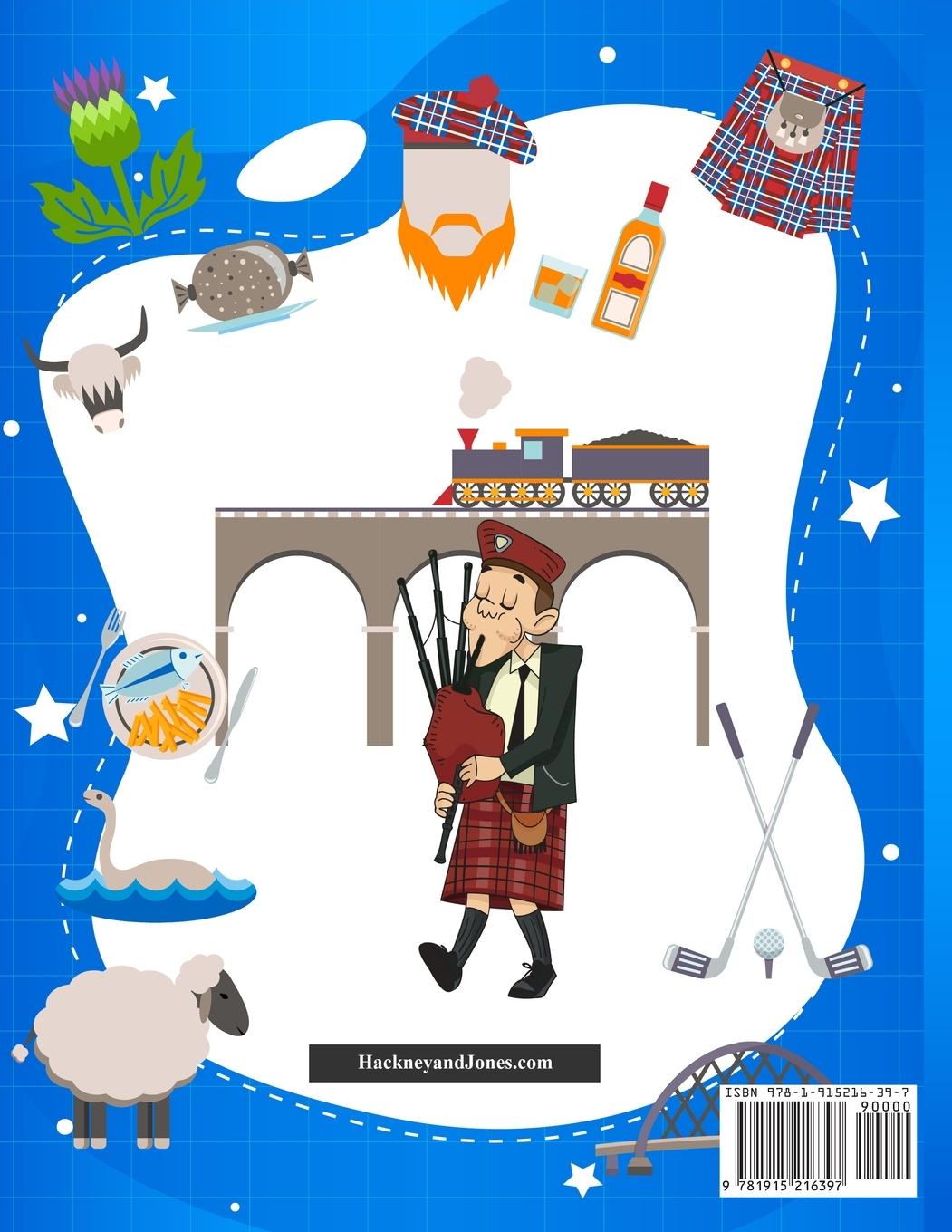 Rückseitencover Scotland Activity Book for Kids
