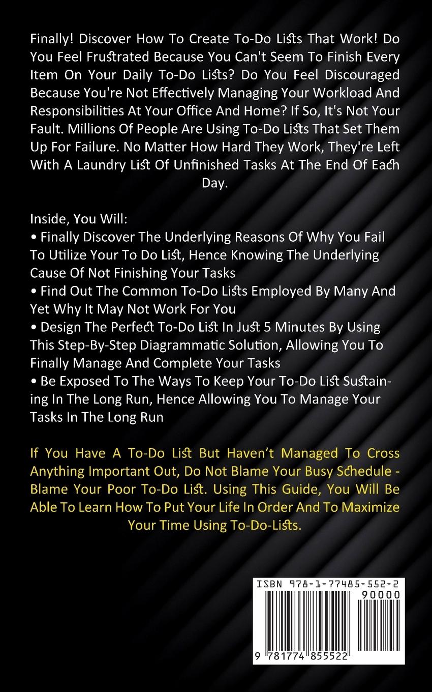 Rückseitencover To Do List