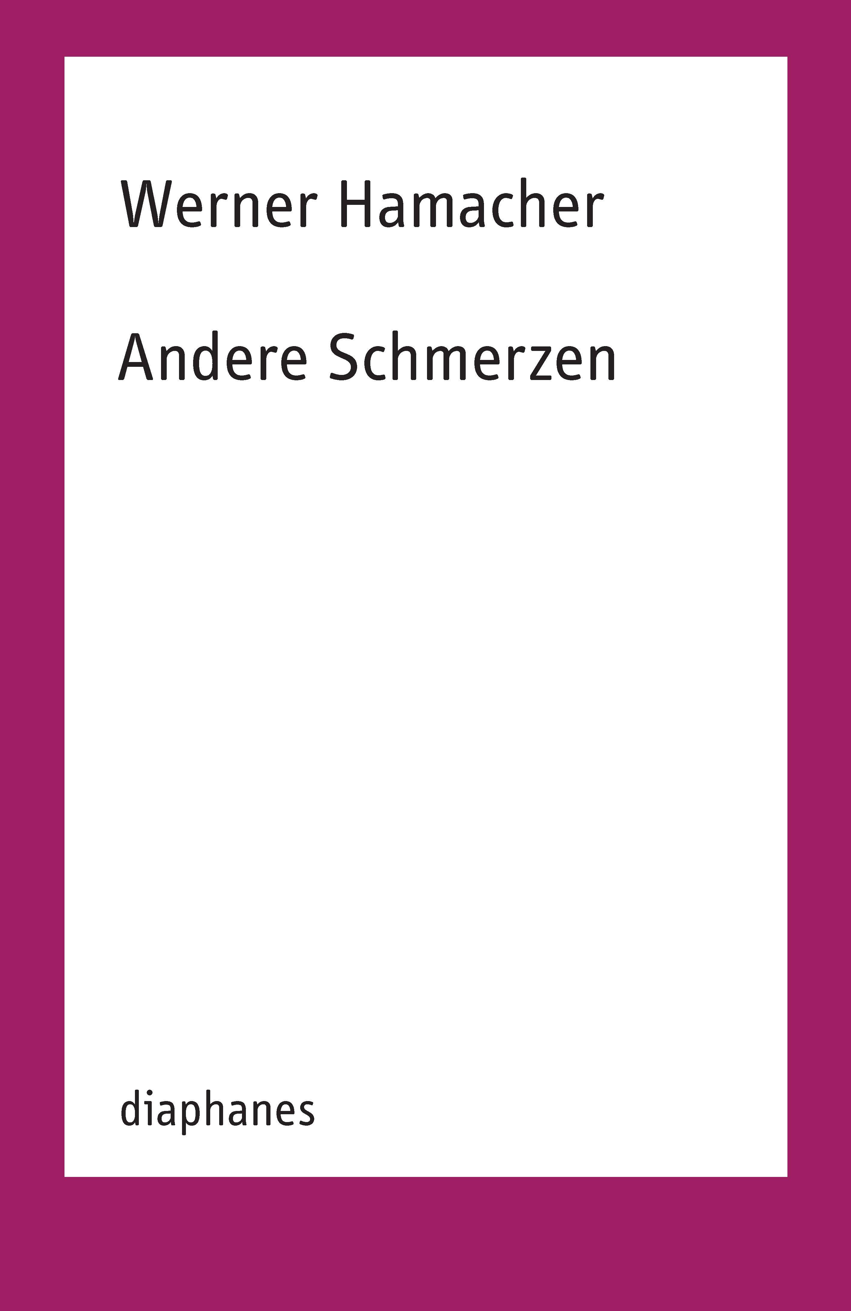 Vorderes Coverbild Andere Schmerzen