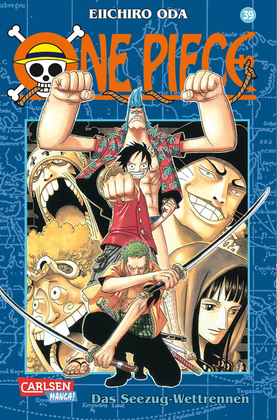Vorderes Coverbild One Piece 39. Das Seezug-Wettrennen