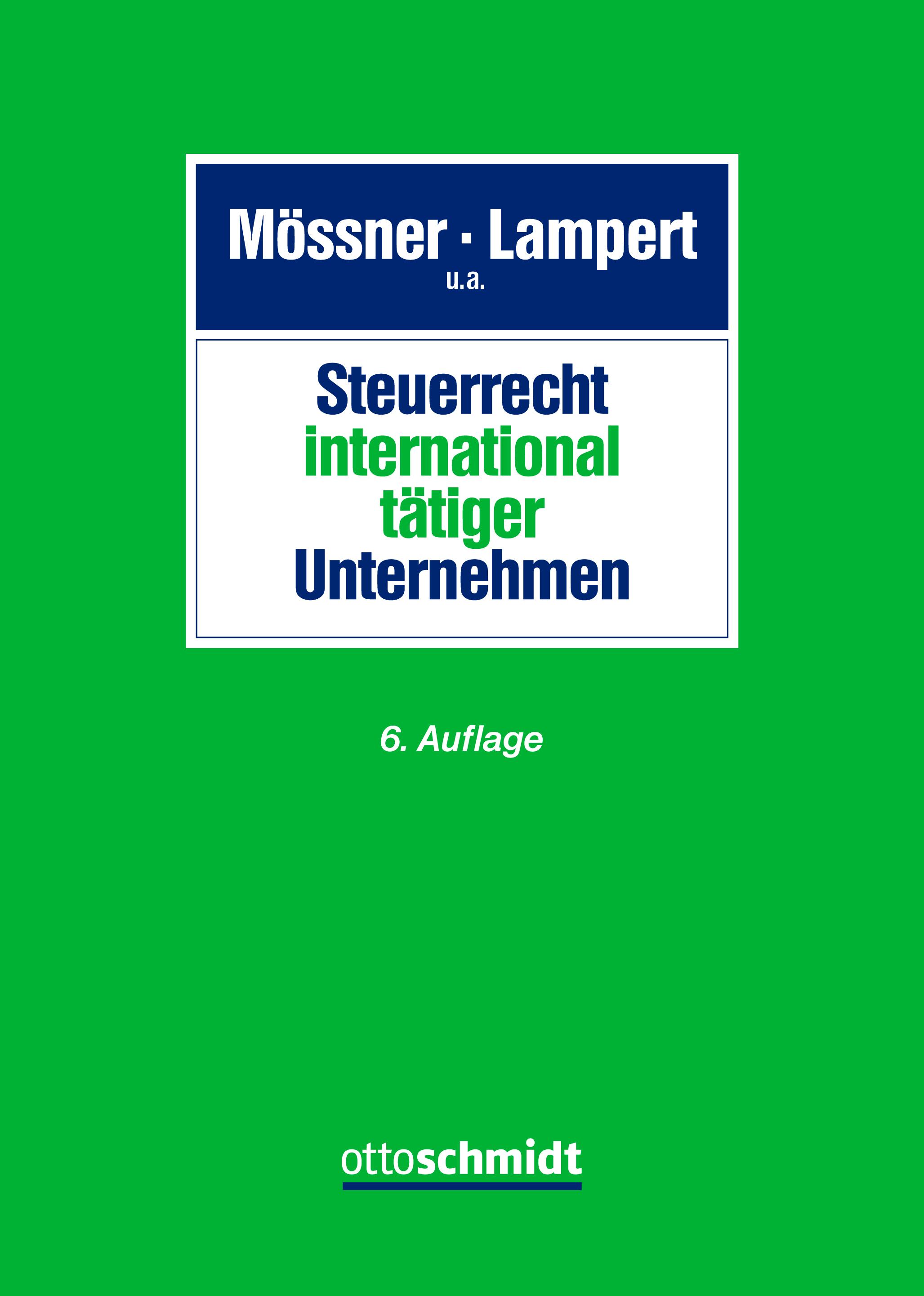 Vorderes Coverbild Steuerrecht international tätiger Unternehmen