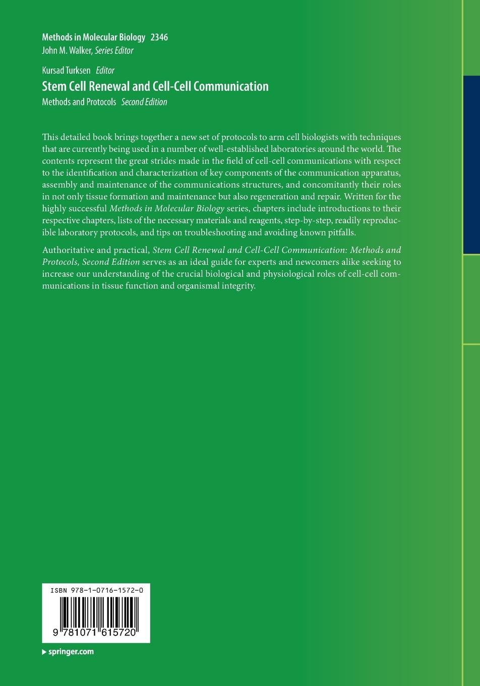 Rückseitencover Stem Cell Renewal and Cell-Cell Communication