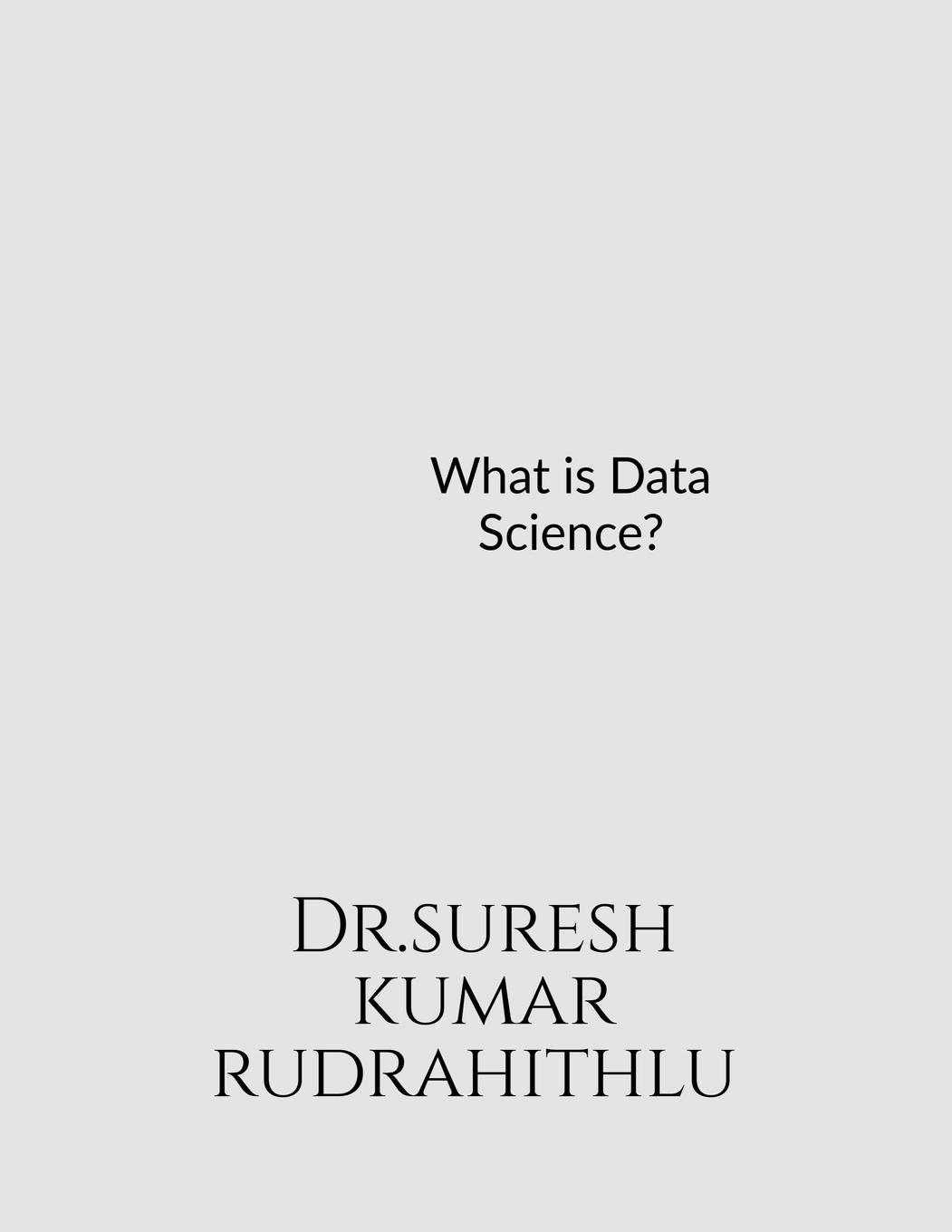 Vorderes Coverbild What is Data Science?