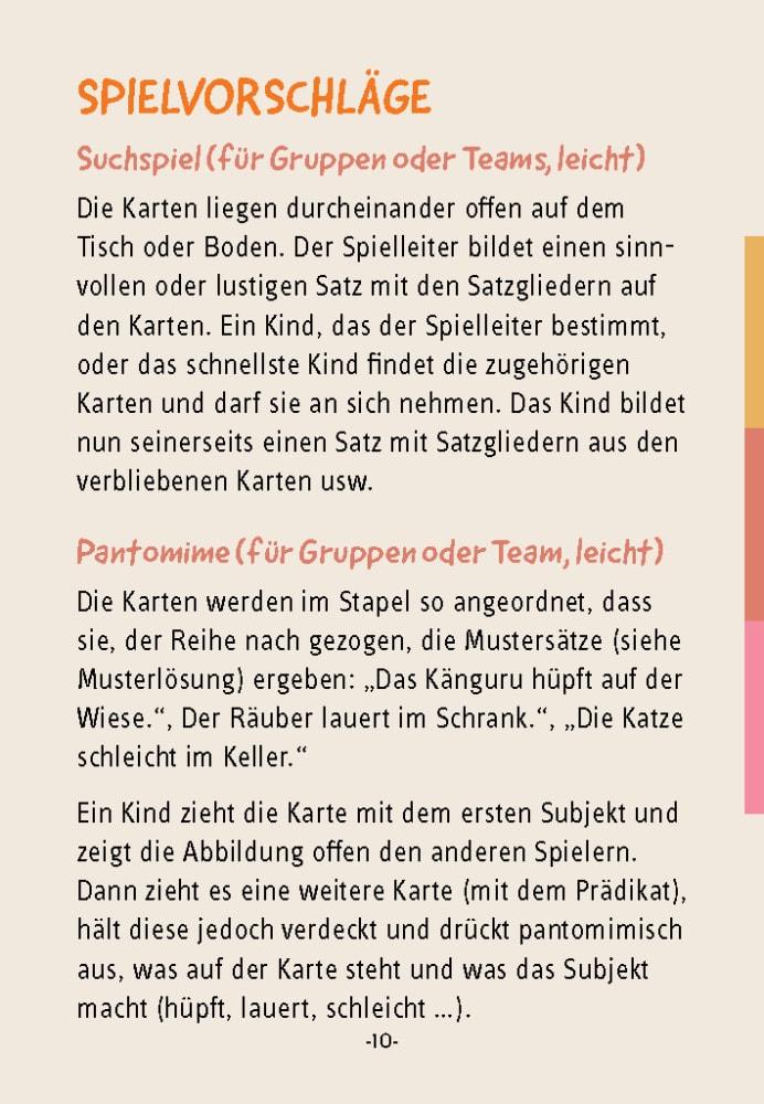Beispielinhalt (Bild) Der Kaktus stolpert im Schrank. Sätze aus Satzgliedern bilden