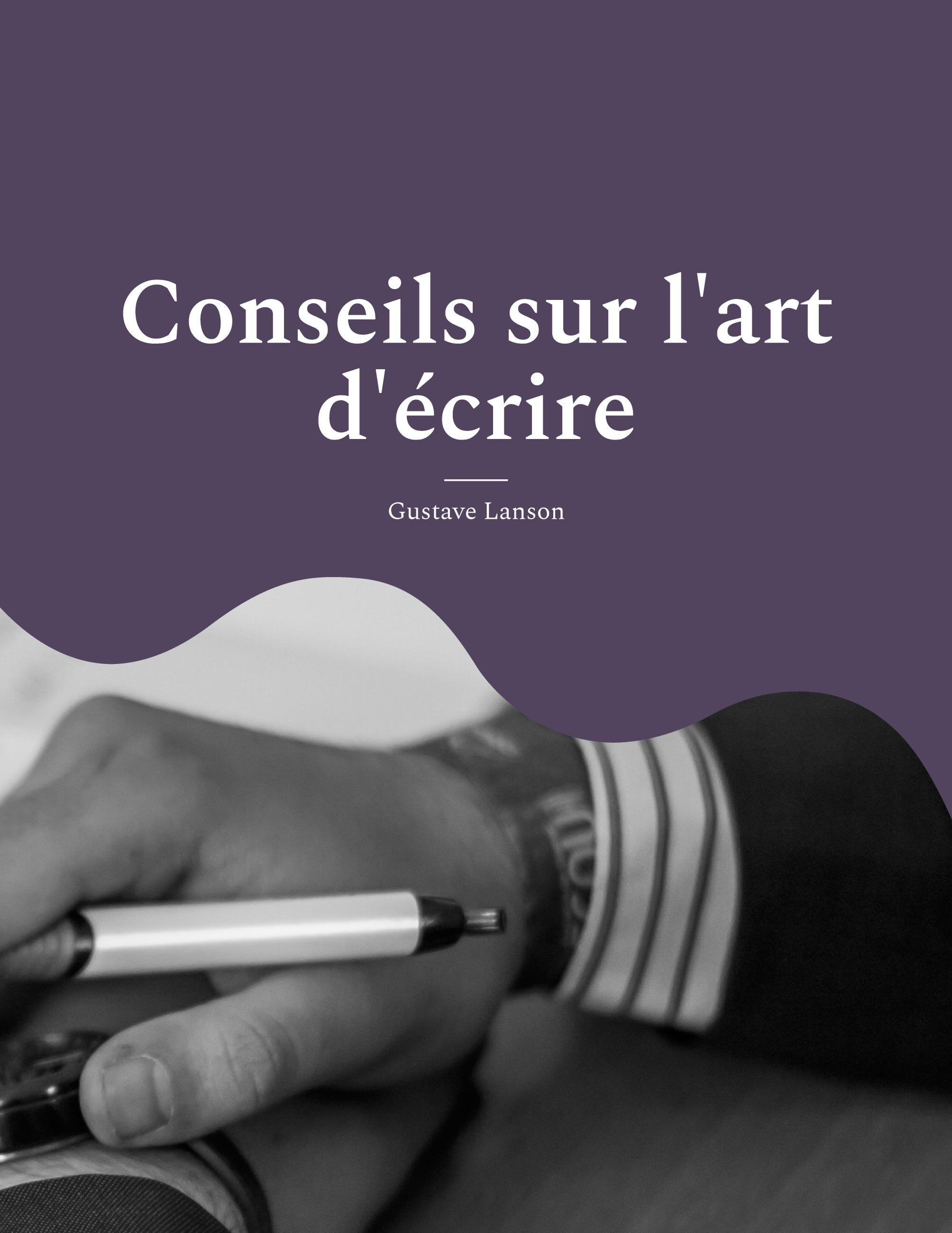 Vorderes Coverbild Conseils sur l'art d'écrire