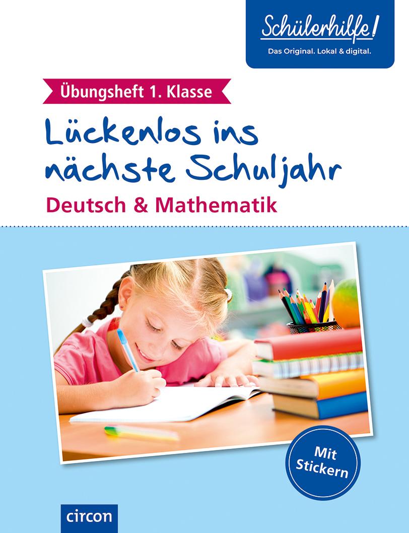 Vorderes Coverbild Übungsheft 1. Klasse Deutsch & Mathematik