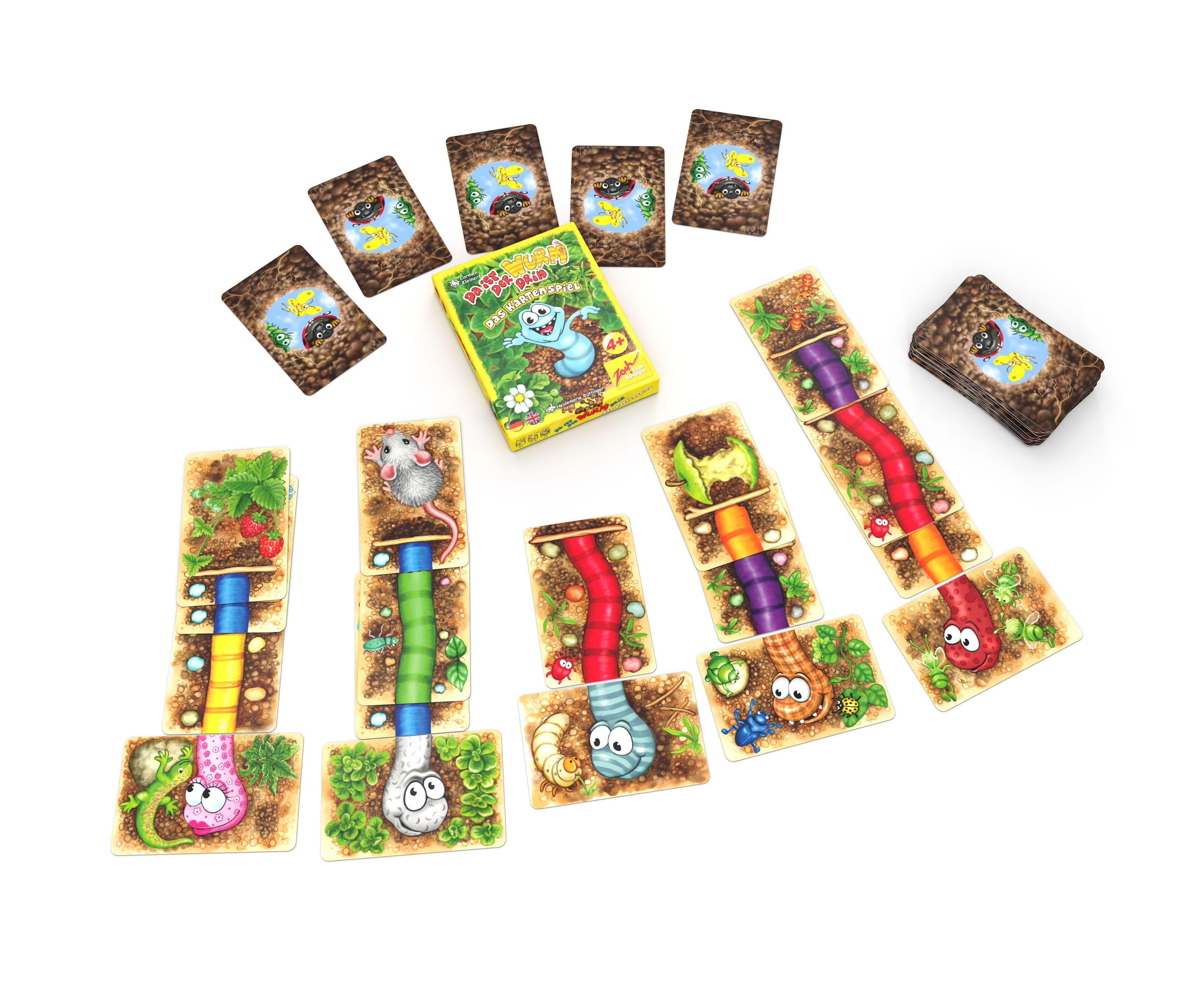 Beispielinhalt (Bild) Da ist der Wurm drin - Das Kartenspiel