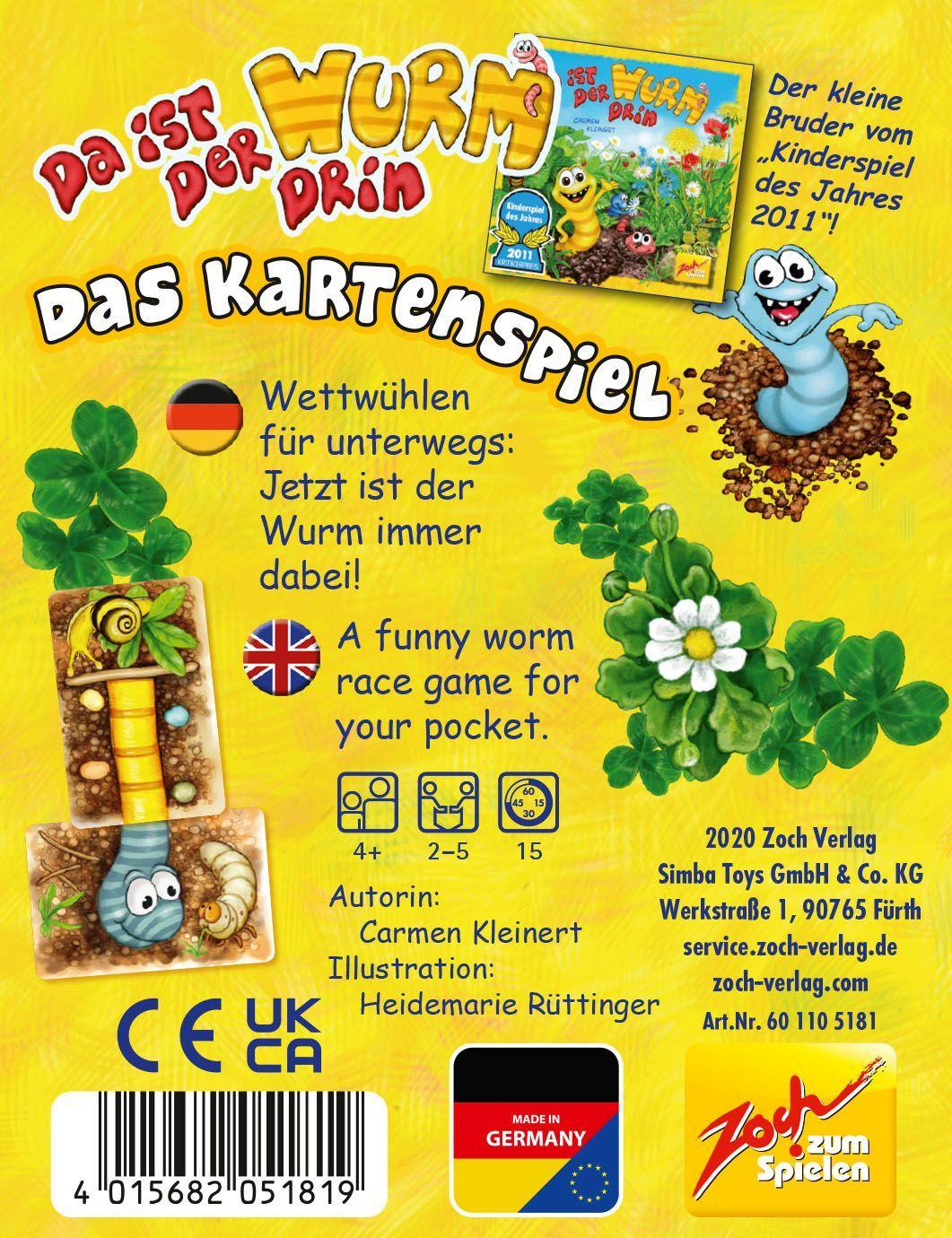 Beispielinhalt (Bild) Da ist der Wurm drin - Das Kartenspiel