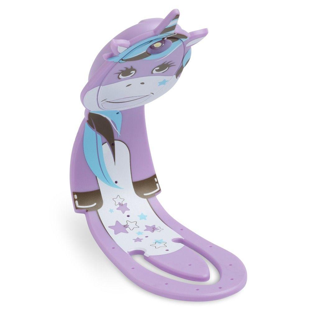 Beispielinhalt (Bild) Flexilight Pals Leselicht (Einhorn) - lila - 2 in 1 Leselampe & Lesezeichen - LED Leselicht - Geschenk für Leser, Buchliebhaber - Deutsche Ausgabe