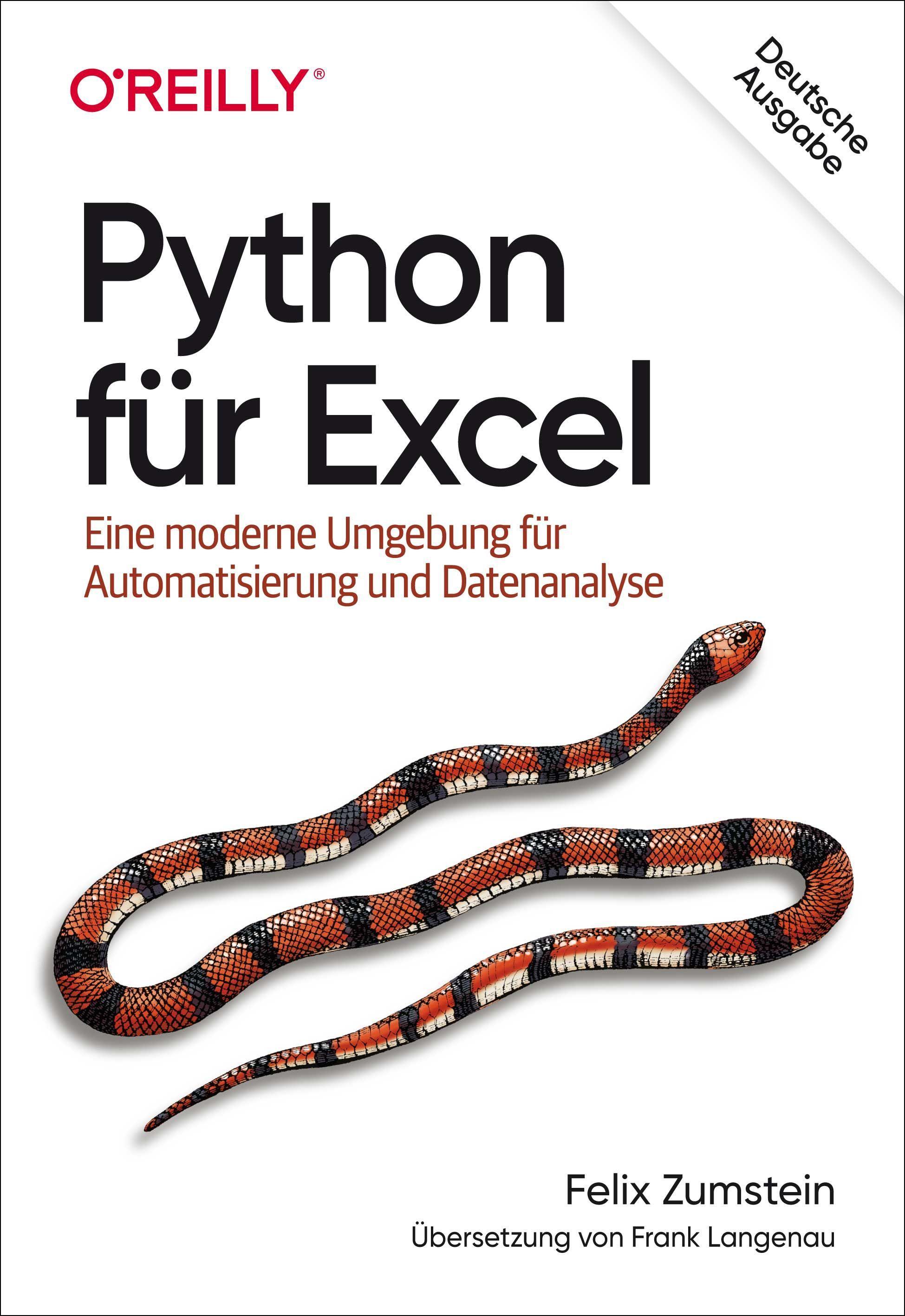 Vorderes Coverbild Python für Excel