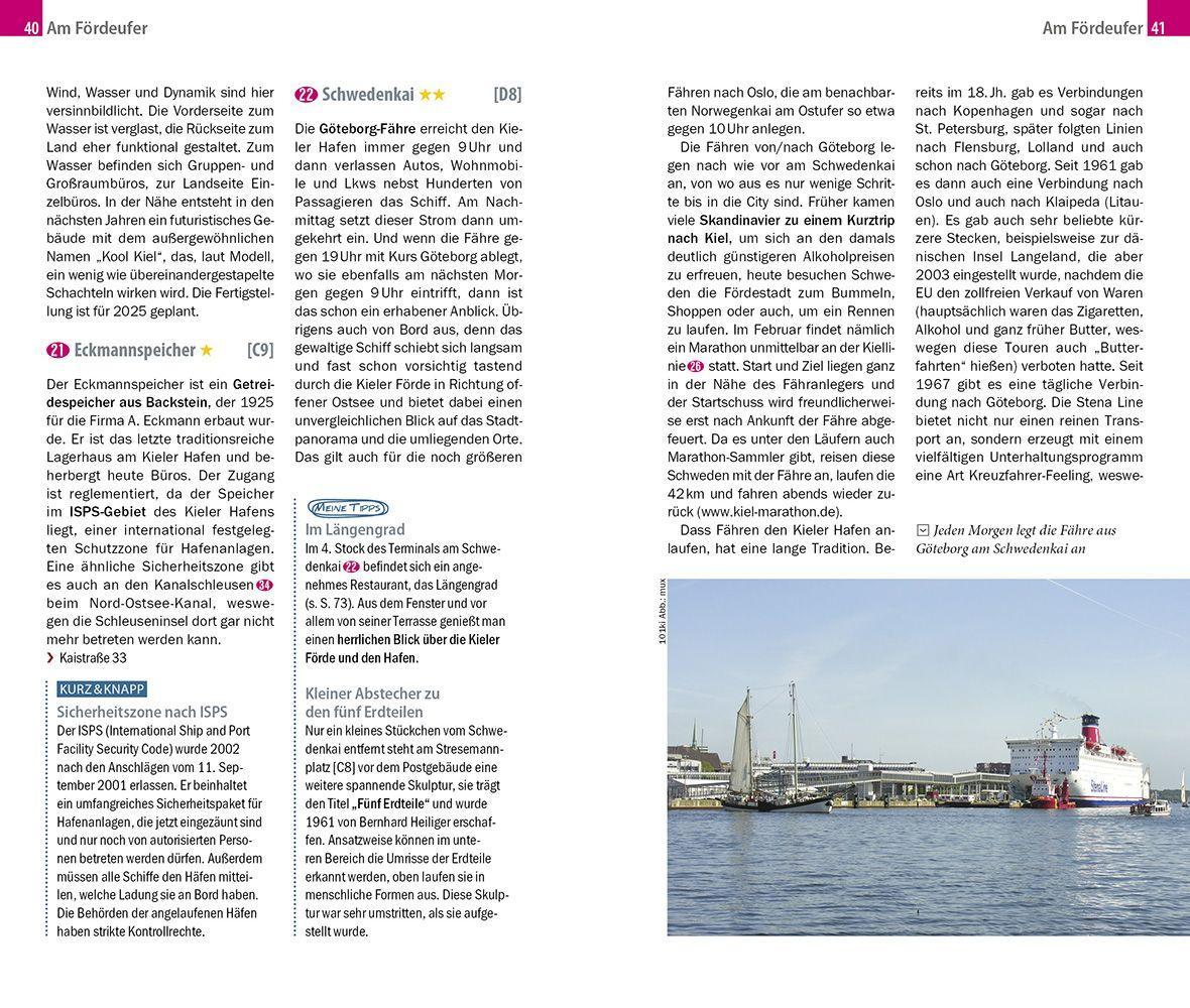 Beispielinhalt (Bild) Reise Know-How CityTrip Kiel mit Kieler Förde (mit Borowski-Krimi-Special)