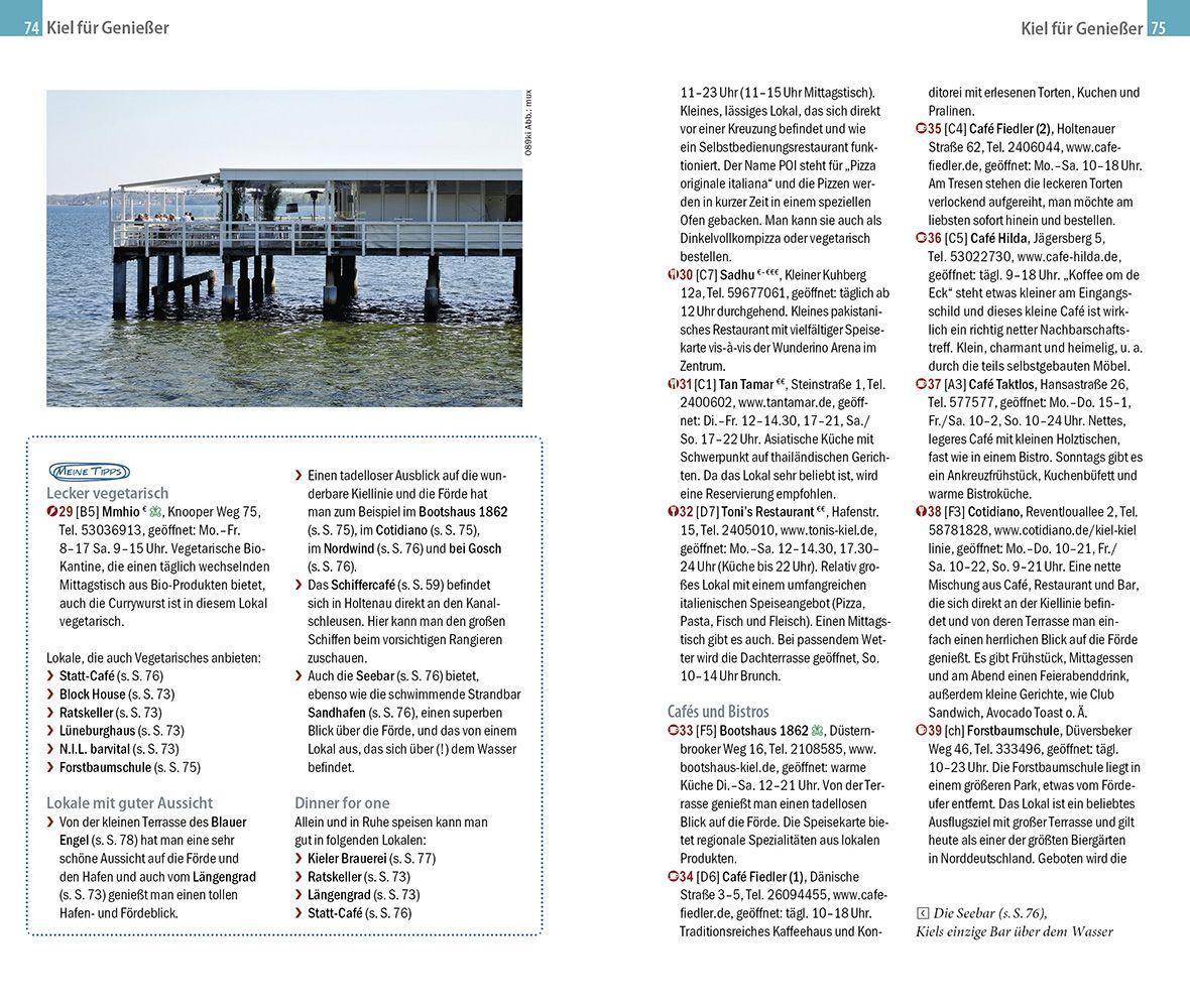 Beispielinhalt (Bild) Reise Know-How CityTrip Kiel mit Kieler Förde (mit Borowski-Krimi-Special)