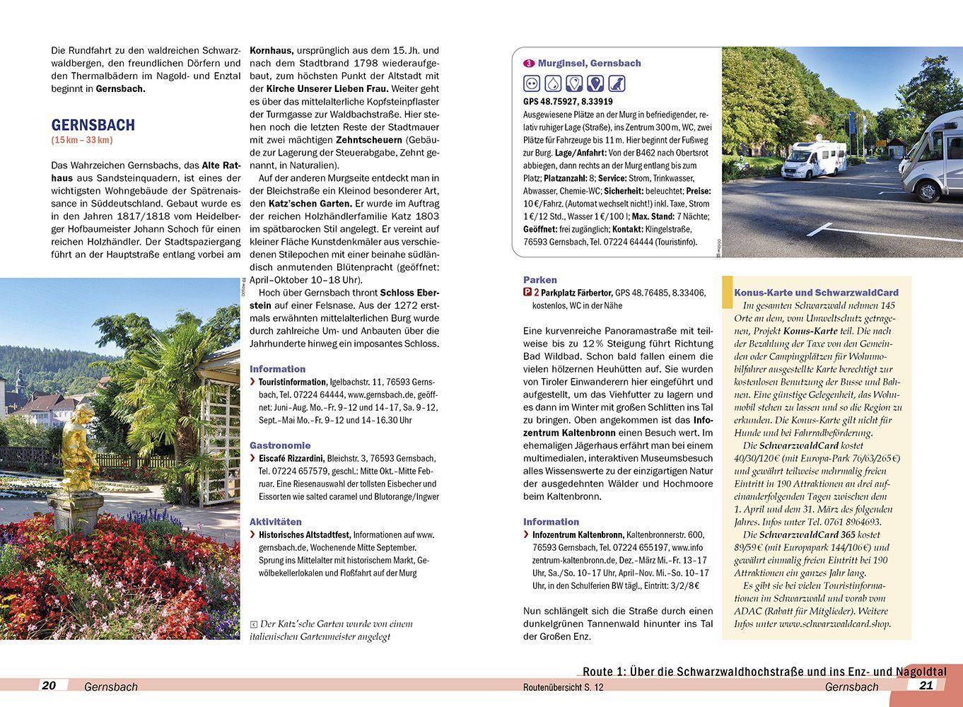 Beispielinhalt (Bild) Reise Know-How Wohnmobil-Tourguide Bodensee, Schwarzwald und Schwäbische Alb  mit Oberschwäbischer Barockstraße und Württembergischem Allgäu