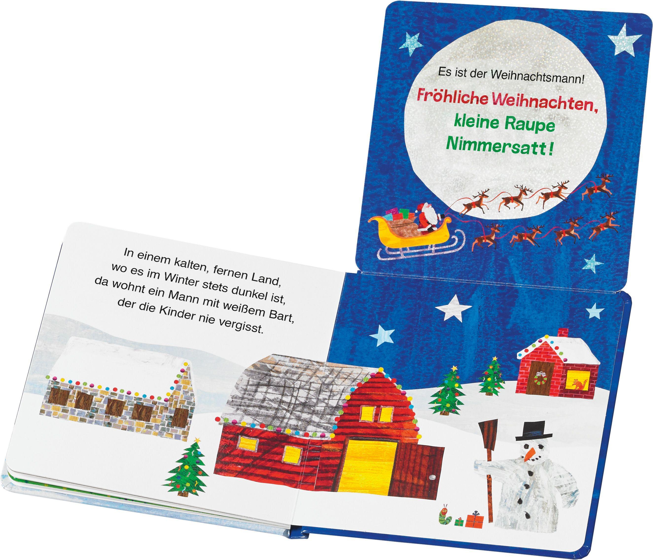 Beispielinhalt (Bild) Die kleine Raupe Nimmersatt und der Weihnachtsmann