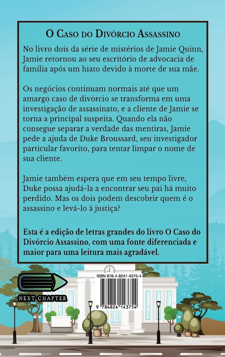 Rückseitencover O Caso do Divórcio Assassino
