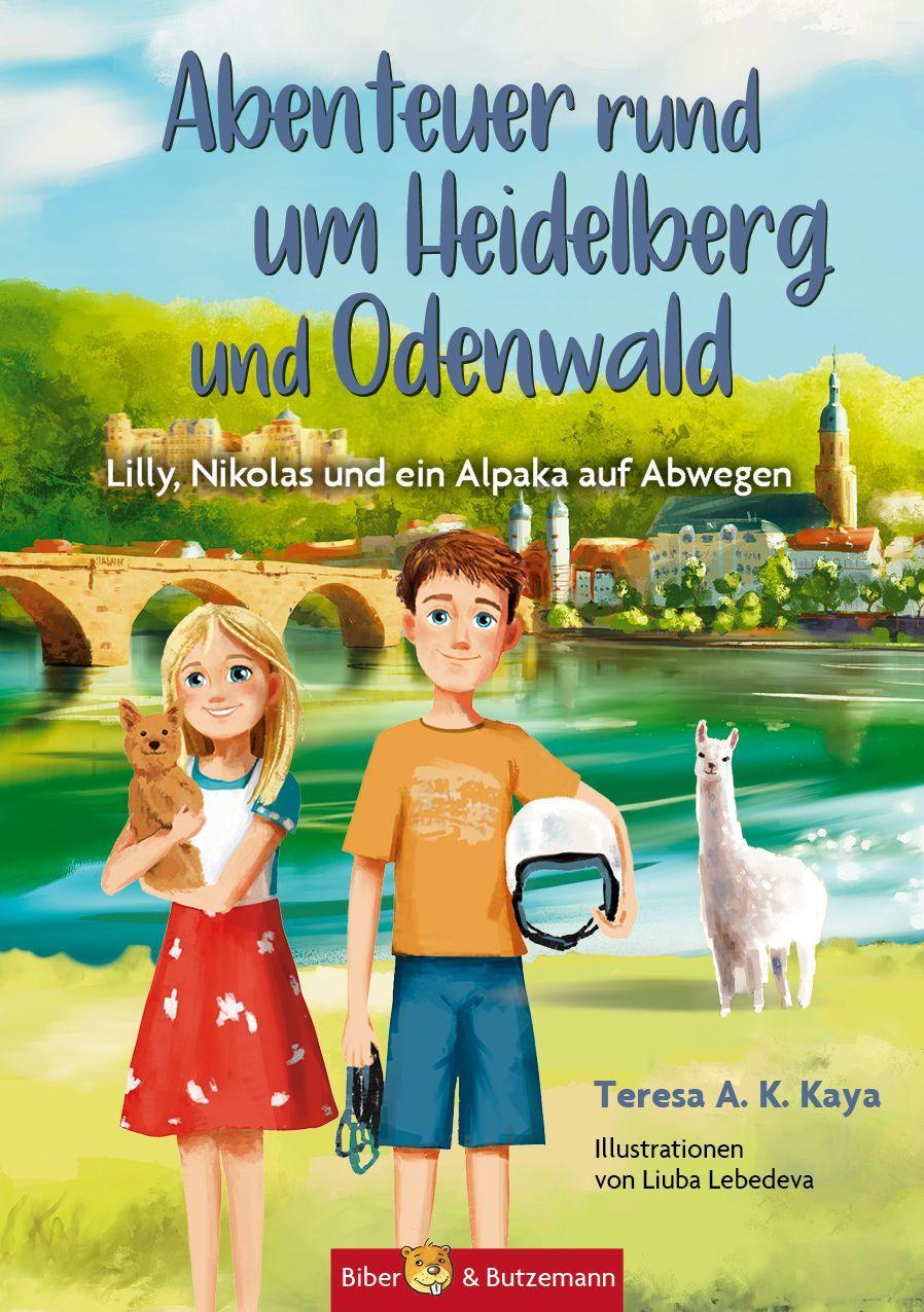 Vorderes Coverbild Abenteuer rund um Heidelberg und Odenwald - Lilly, Nikolas und ein Alpaka auf Abwegen
