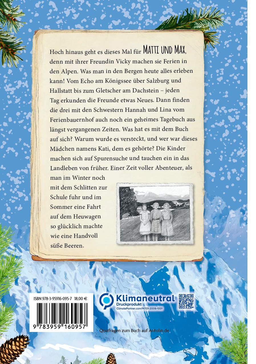 Rückseitencover Matti und Max: Abenteuer in den Alpen