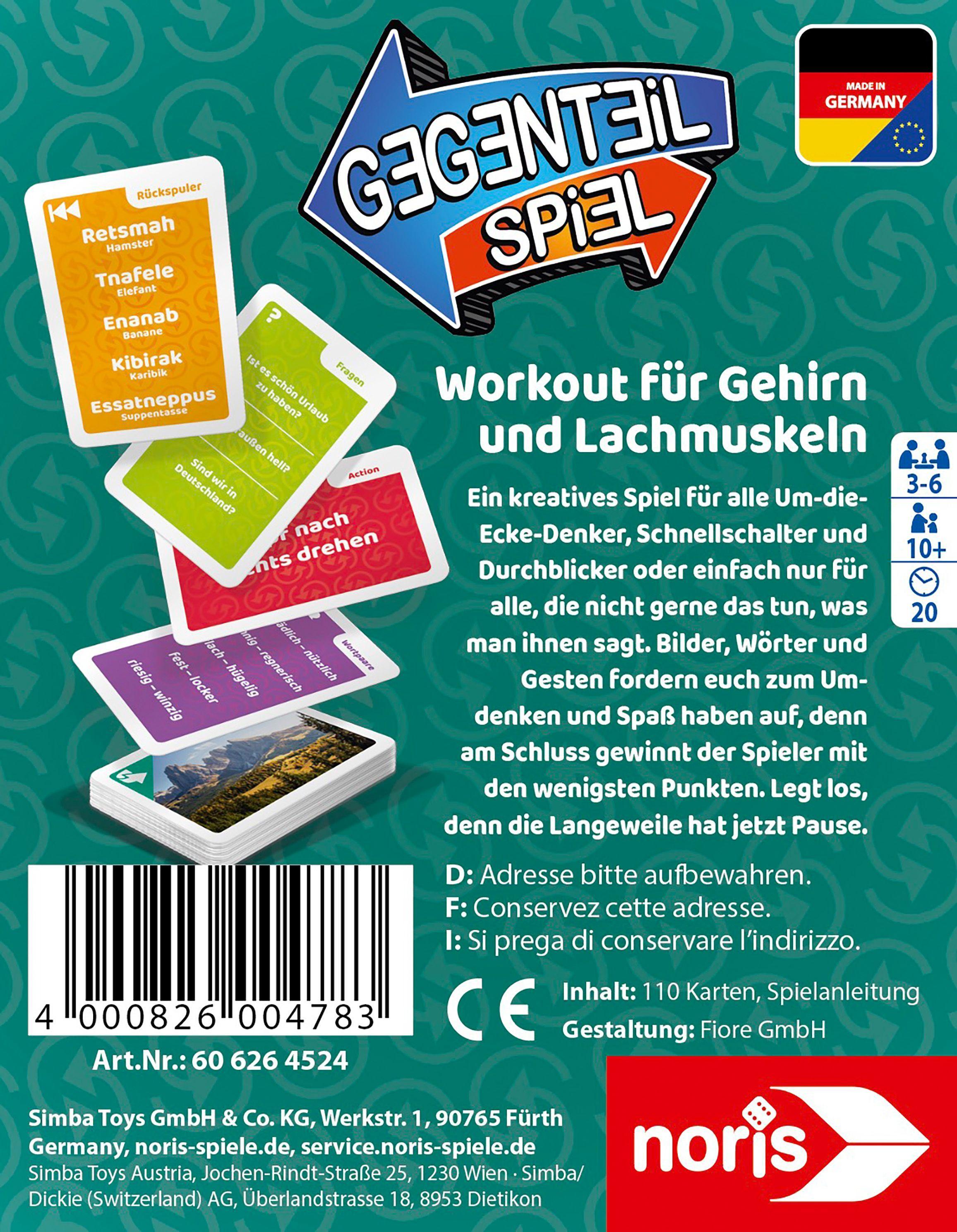 Beispielinhalt (Bild) Gegenteil Kartenspiel