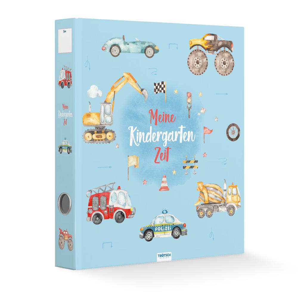 Vorderes Coverbild Trötsch Ordner Kindergarten Fahrzeuge Sammelordner Hefter A4 Motivordner