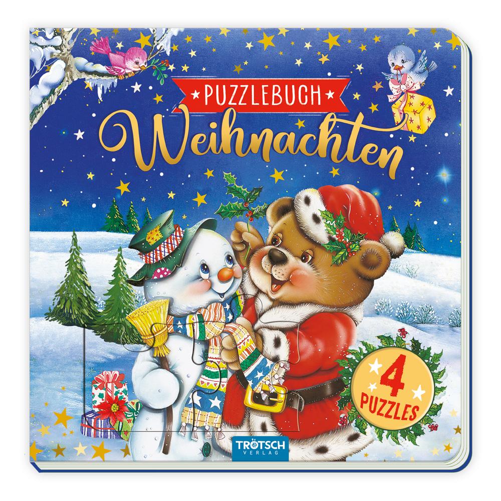 Vorderes Coverbild Trötsch Pappenbuch Puzzlebuch Weihnachten