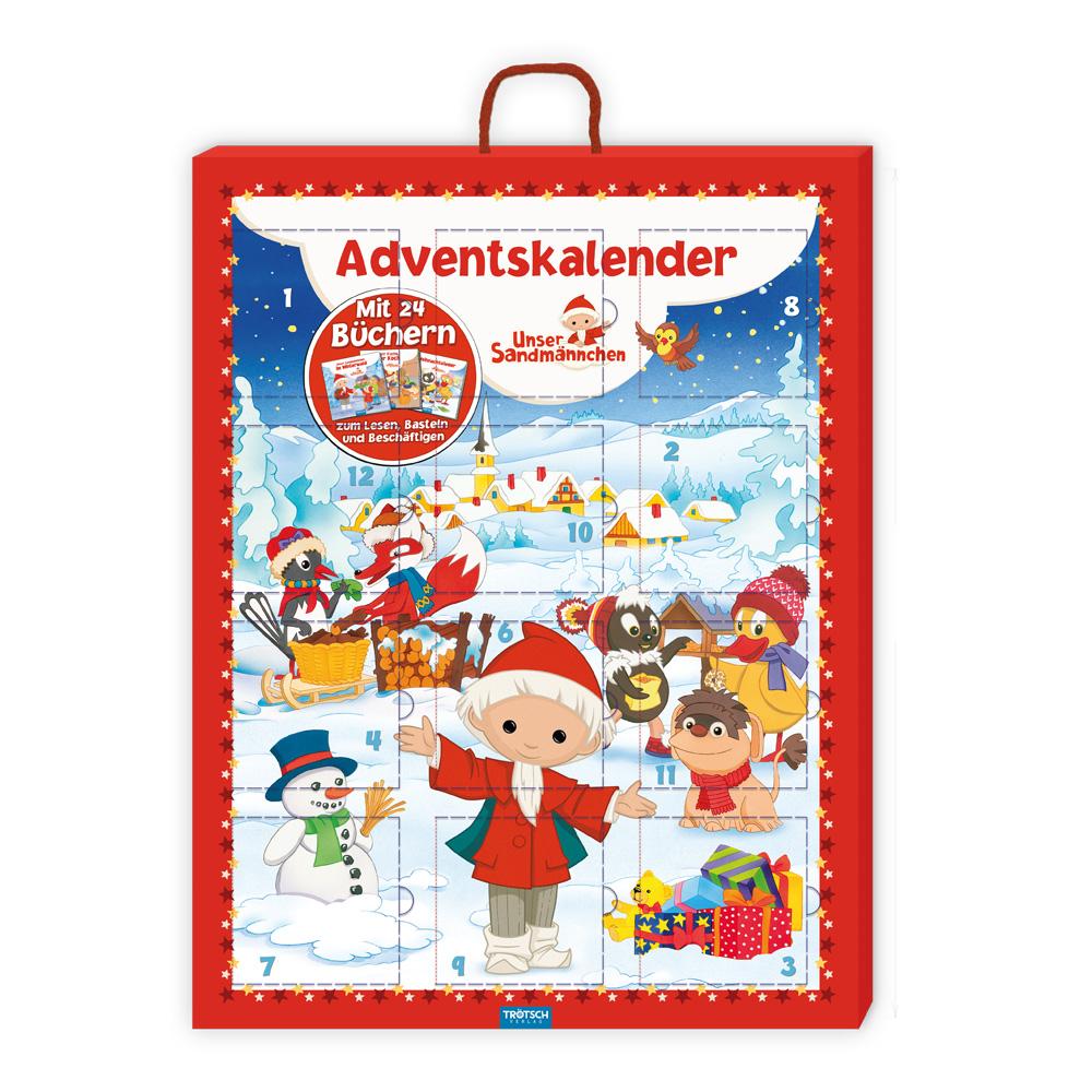 Vorderes Coverbild Trötsch Unser Sandmännchen und seine Freunde Adventskalender mit 24 Minibüchern
