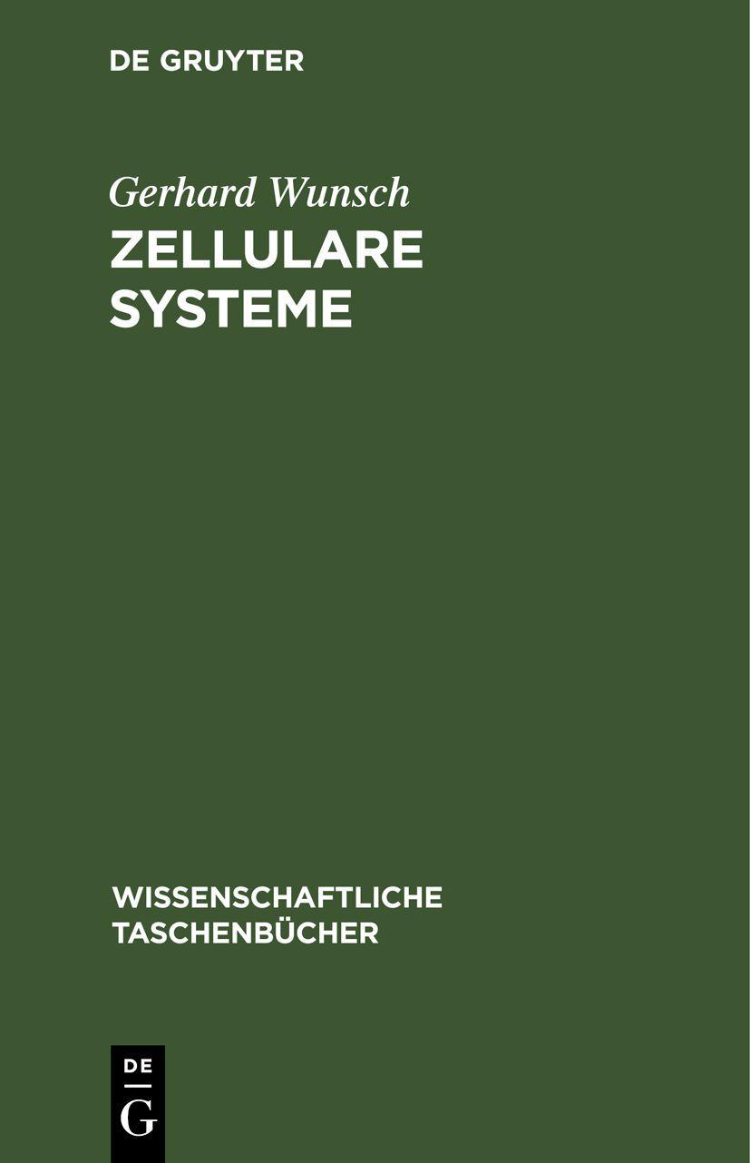 Vorderes Coverbild Zellulare Systeme